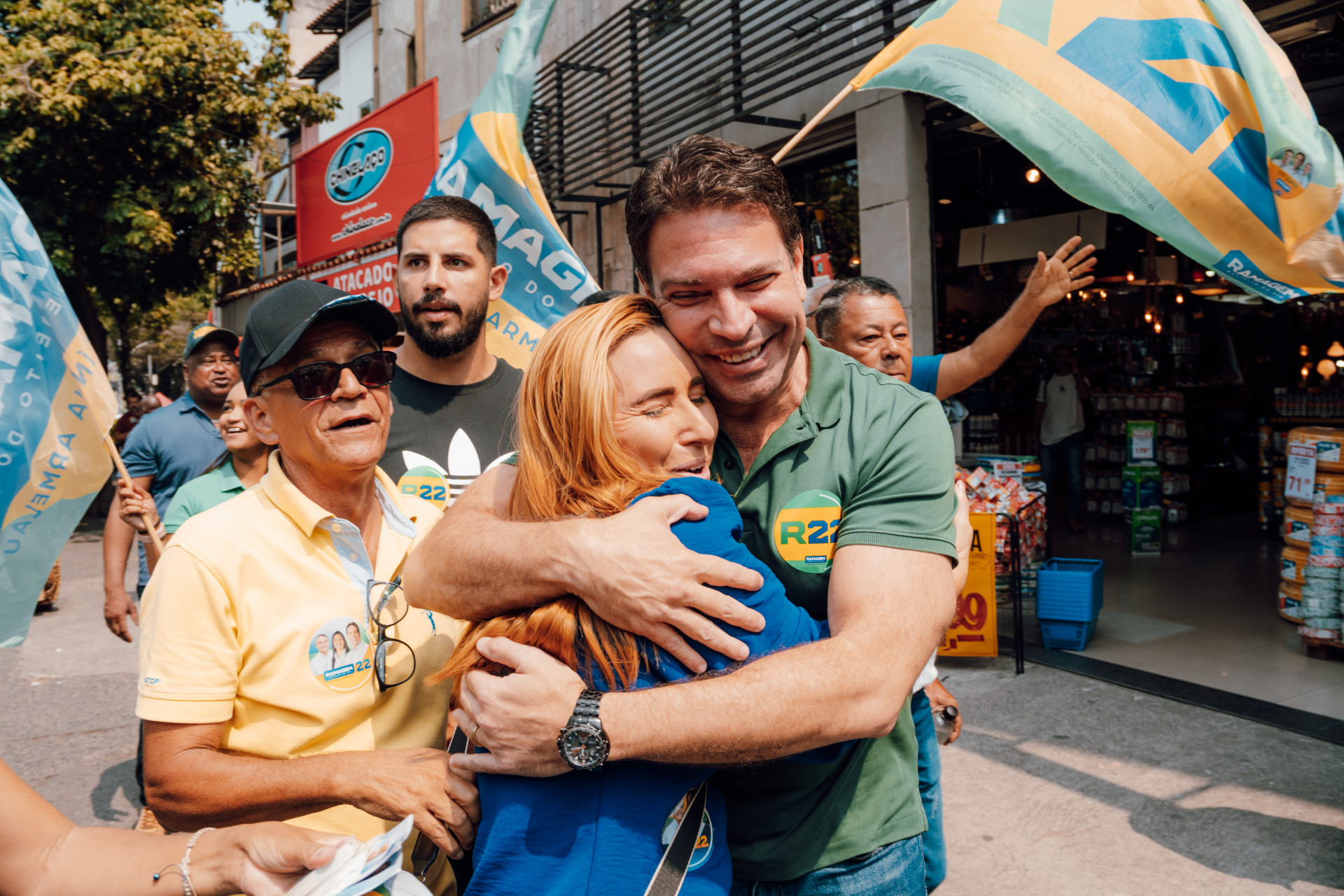 Alexandre Ramagem (PL) esteve em Campo Grande, na Zona Oeste do Rio, para conversar com a população - Divulgação