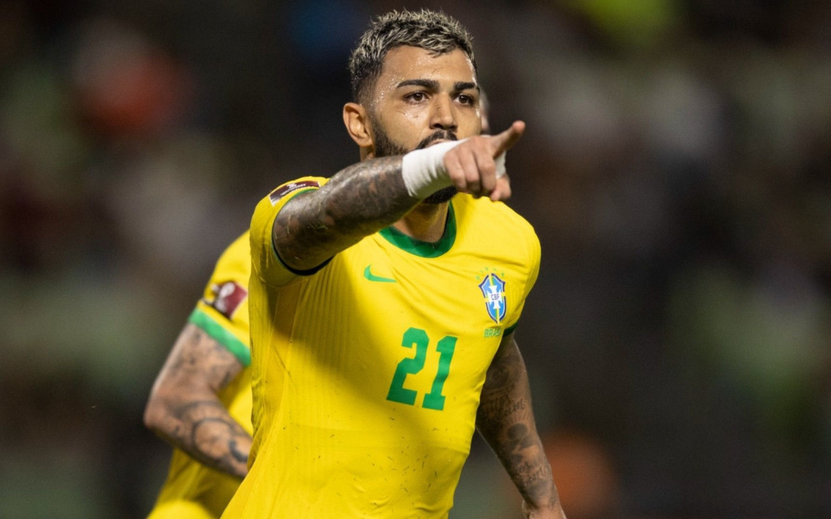 Gabigol (Santos) - Brasil 7 x 1 Haiti, em 8 de junho de 2016