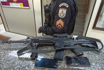 Réplica de fuzil é apreendida no Mata Cavalo, em Araras