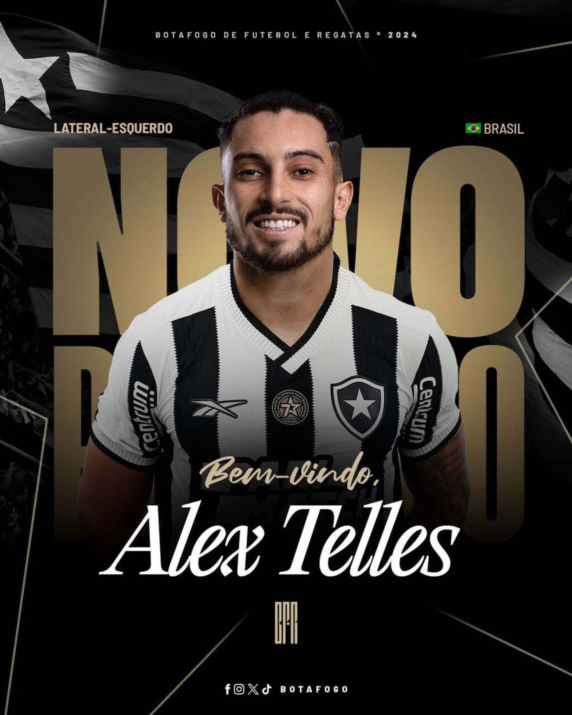 Reforço do Botafogo, Alex Telles paga dívida com Neymar antes de embarcar para o Brasil