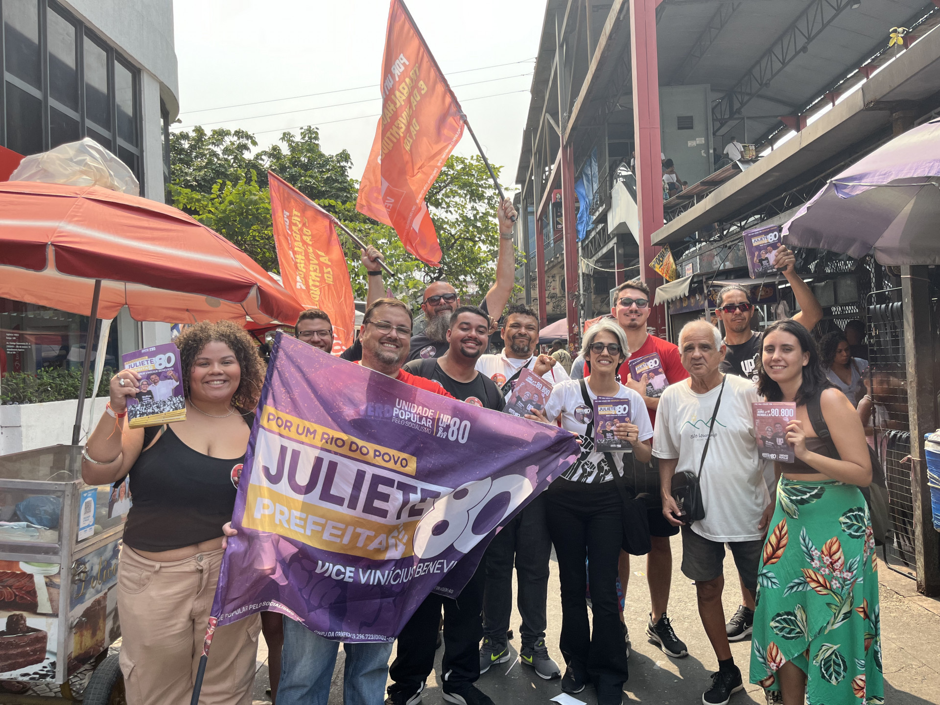 Juliete Pantoja (UP) cumpriu agenda de campanha nesta quinta-feira (5) - Divulgação