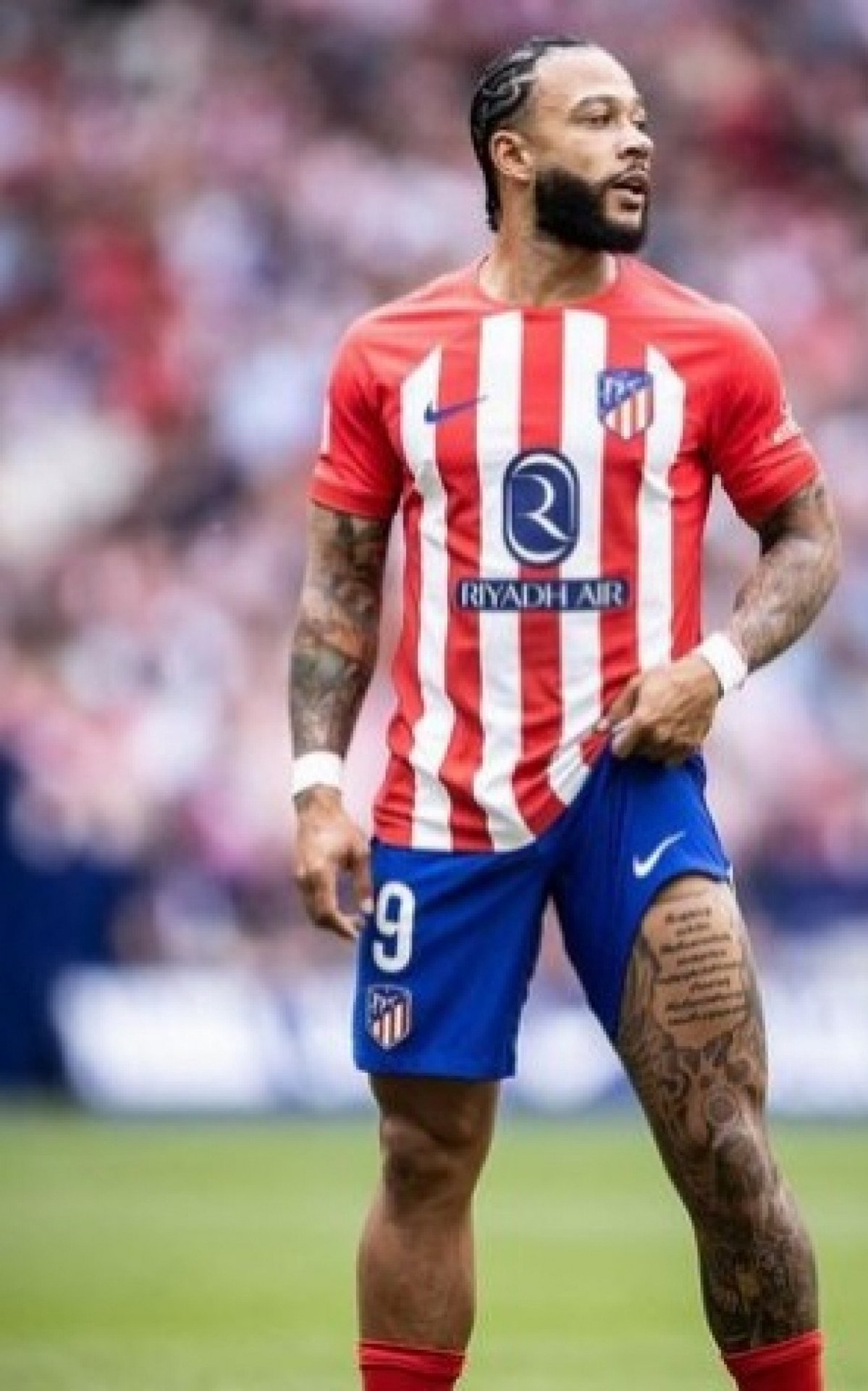 Memphis Depay em campo pelo Atlético de Madrid - Divulgação / Atlético de Madrid