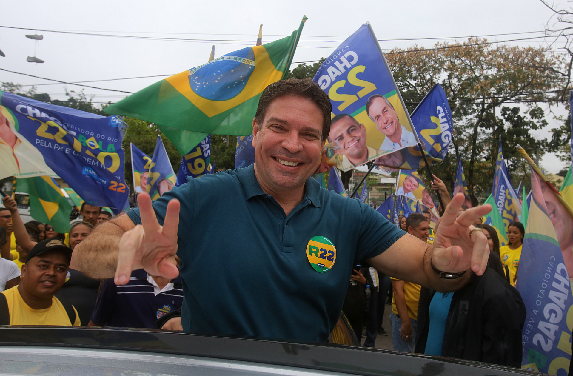 Alexandre Ramagem (PL) cumpre agenda em Jacarepaguá e Curicica, na Zona Oeste do Rio, nesta sexta-feira (6) - Divulgação