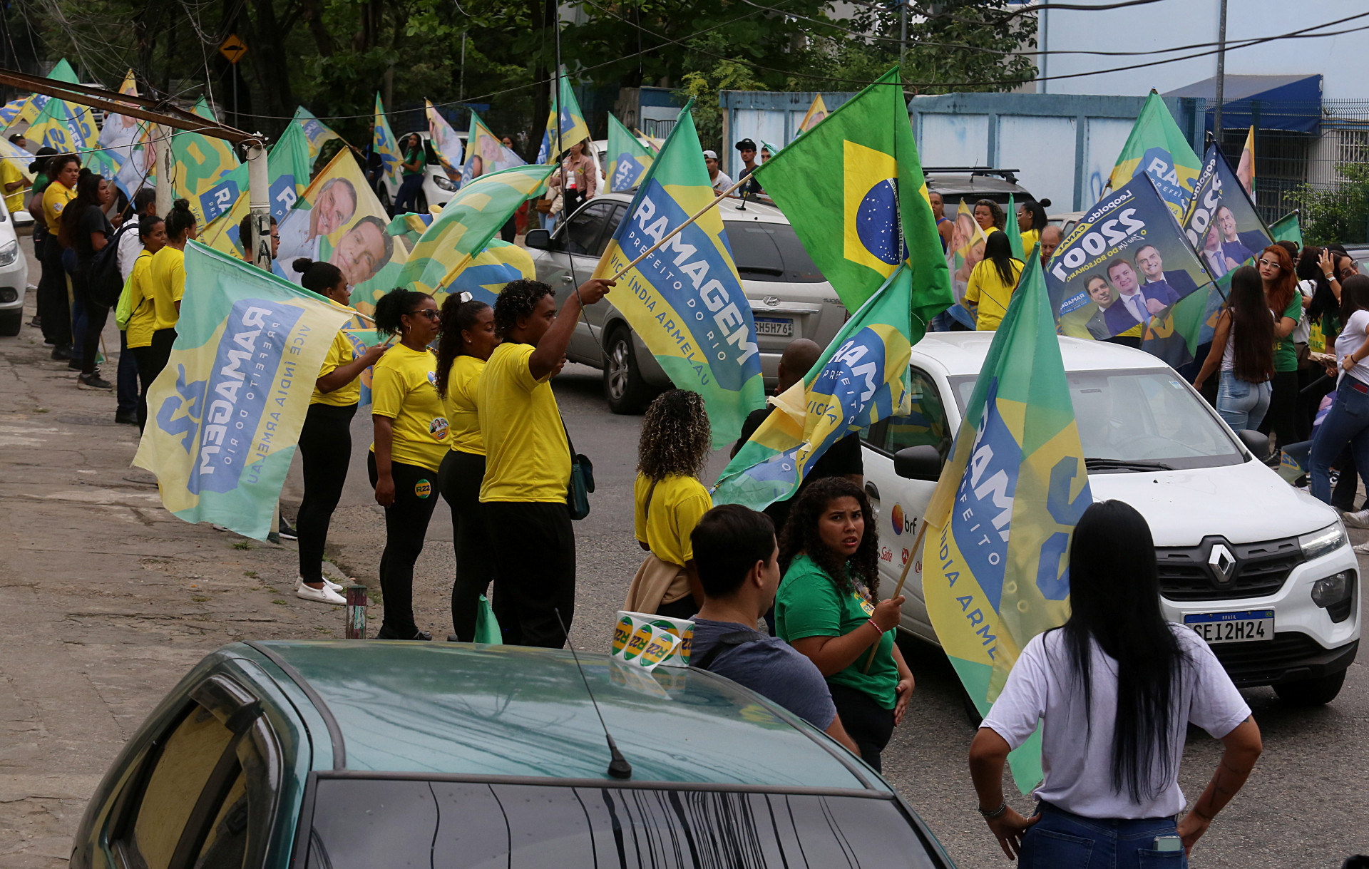 Alexandre Ramagem (PL) cumpre agenda em Jacarepaguá e Curicica, na Zona Oeste do Rio, nesta sexta-feira (6) - Divulgação