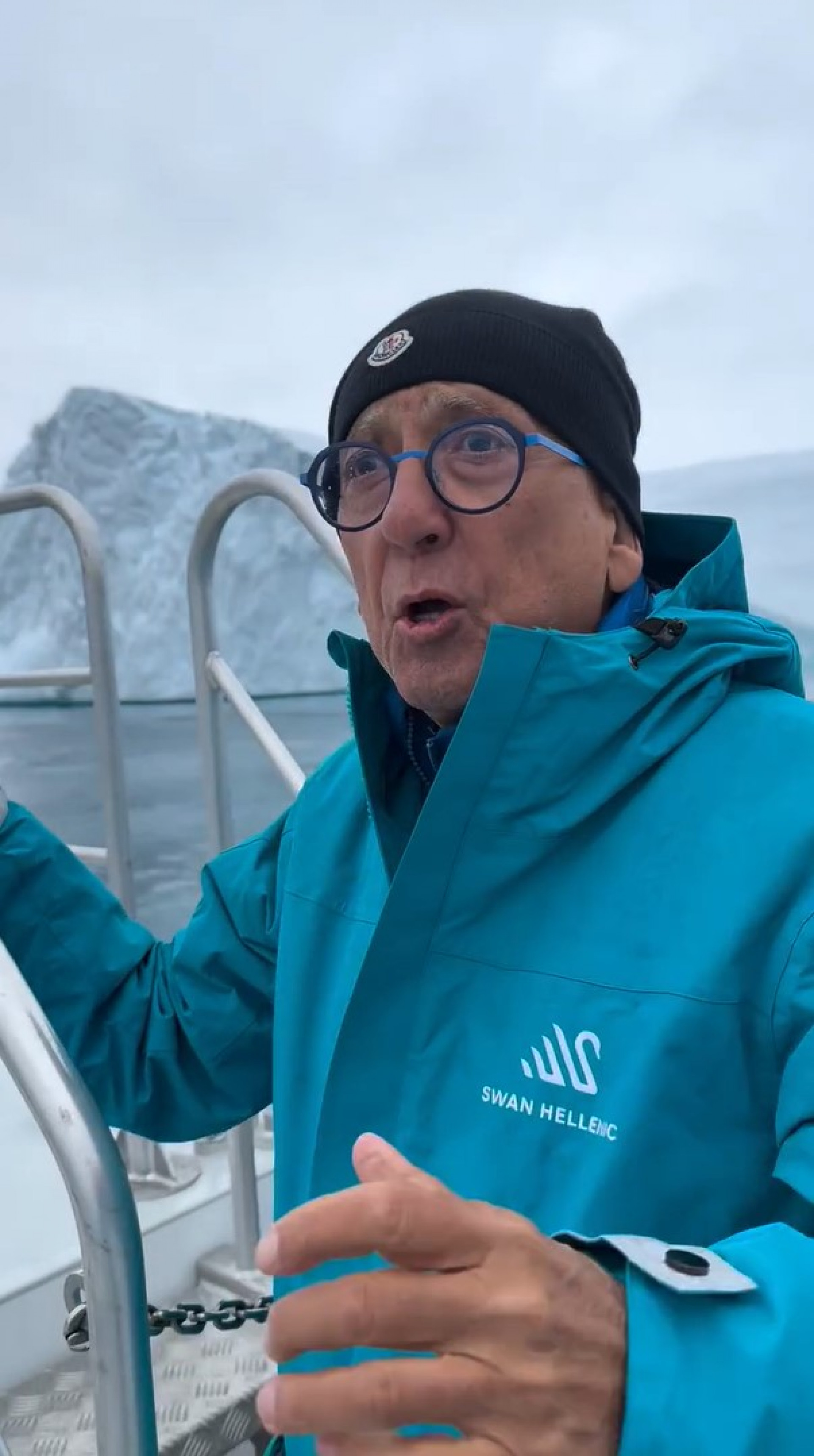 De férias na Groenlândia, Galvão Bueno e Desireé Soares passeiam pelo Círculo Polar Ártico - Reprodução / Instagram