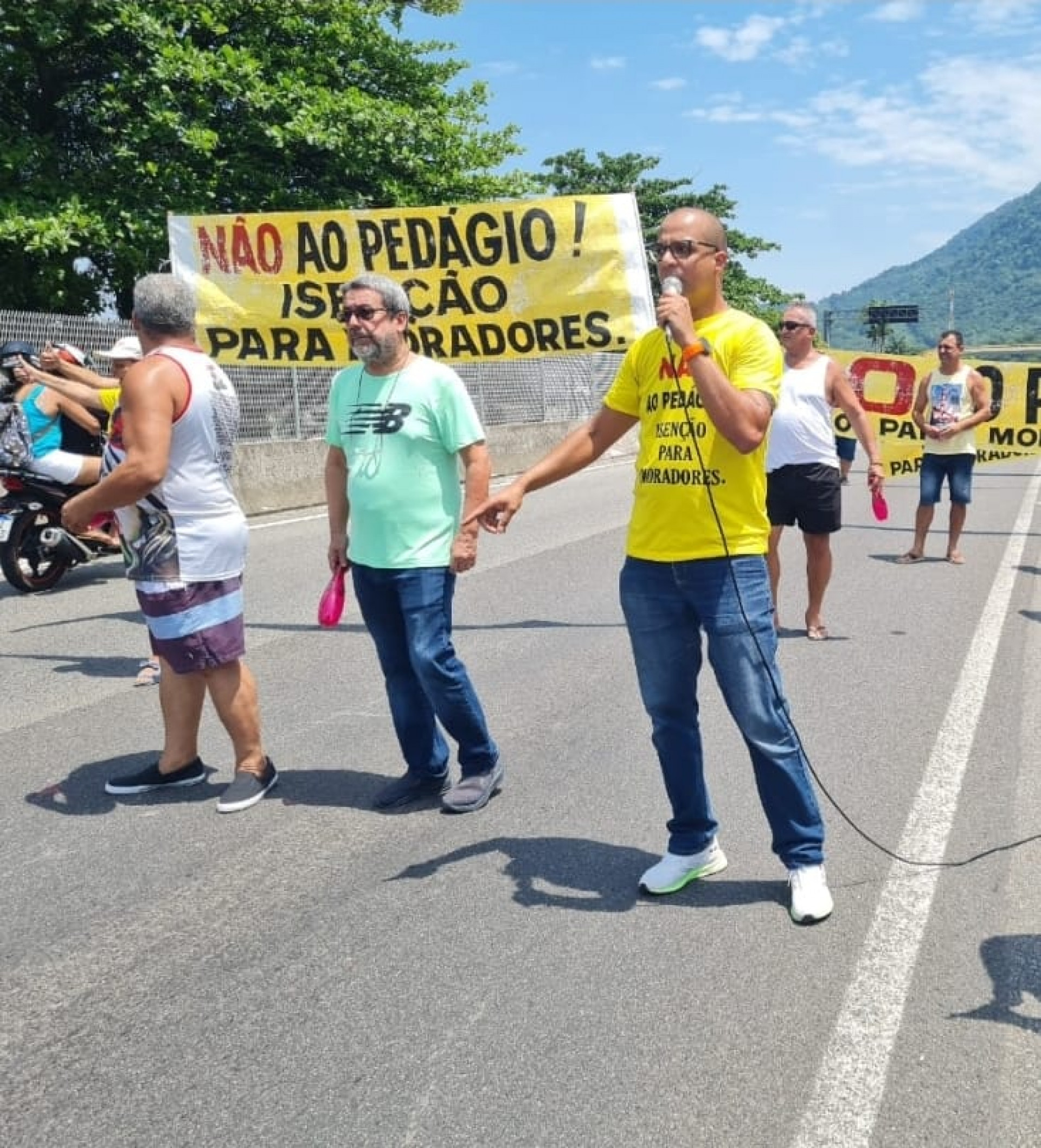 Manifestações contra o pedágio em Mangaratiba - Divulgação/Arquivo