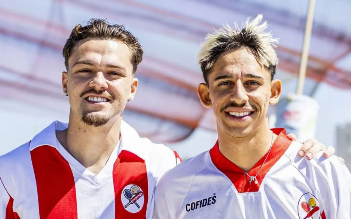 Gabriel Noga e Werton, ex-jogadores da base do Flamengo no Leixões