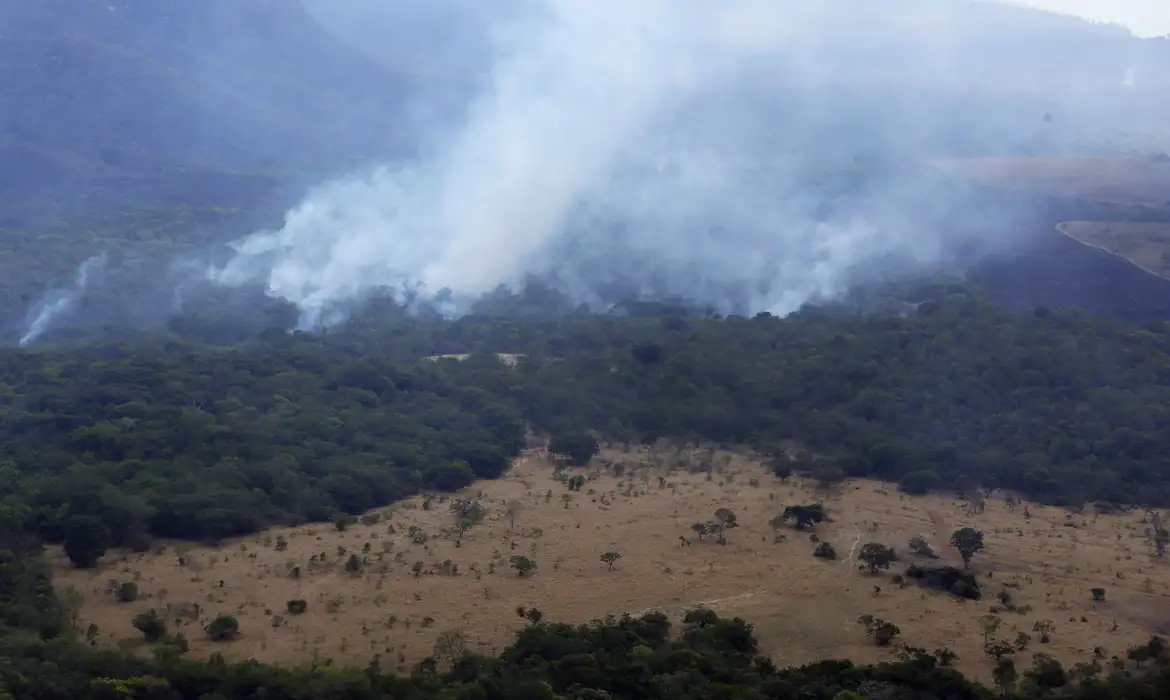Incêndio queima 10 mil hectares do Parque da Chapada dos Veadeiros