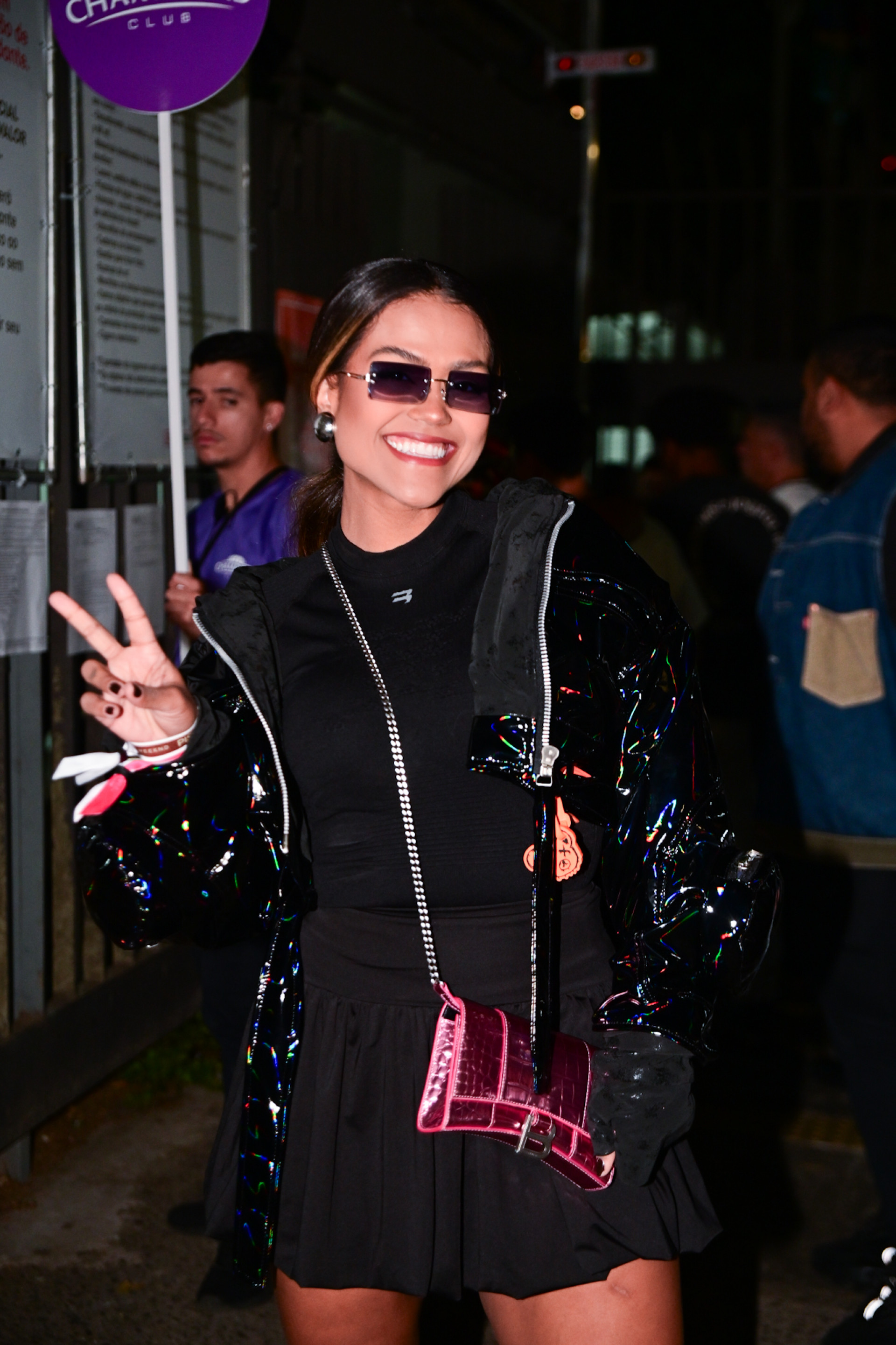 A influenciadora Camila Loures marcou presença no show de The Weeknd em SP - Leo Franco/ AgNews