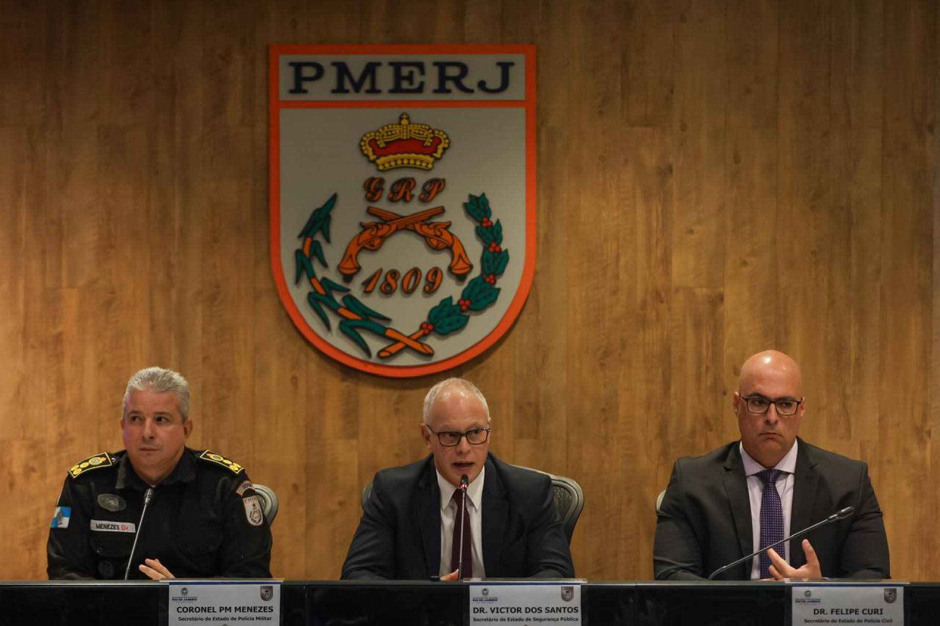 Apresentação do planejamento de segurança para o Rock in Rio no Centro Integrado de Comando e Controle (CICC)
 - Renan Areias/Agência O Dia