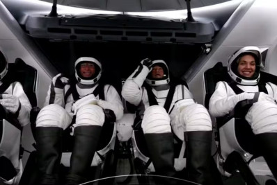 Foguete da SpaceX é lançado com sucesso para primeira caminhada espacial comercial
