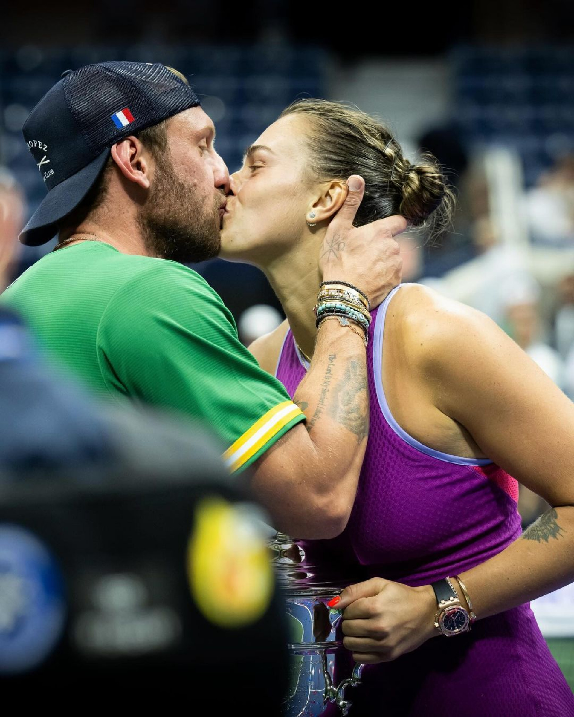 Aryna Sabalenka se declara para o namorado brasileiro, Georgios Frangulis - Reprodução / Instagram