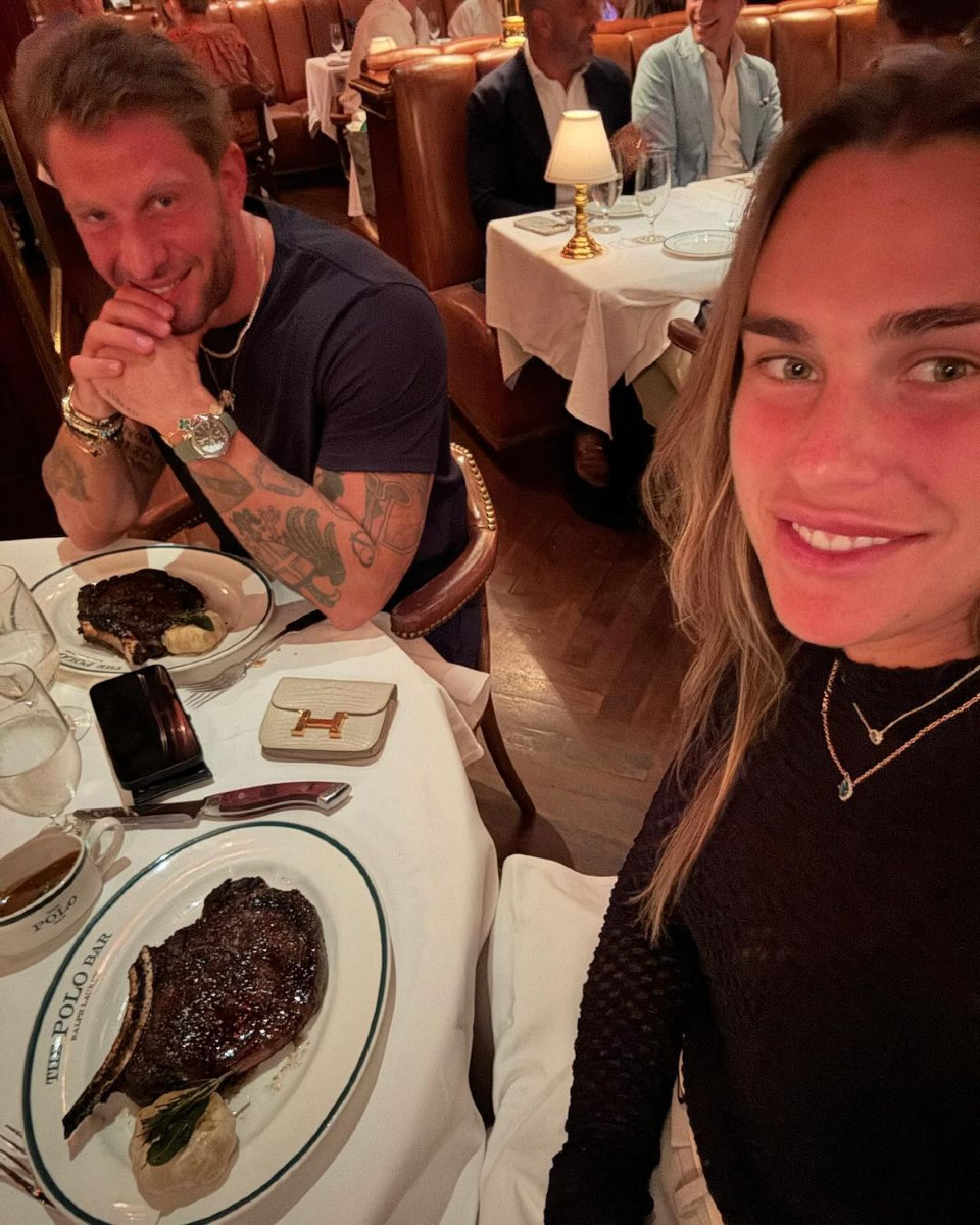 Aryna Sabalenka se declara para o namorado brasileiro, Georgios Frangulis - Reprodução / Instagram