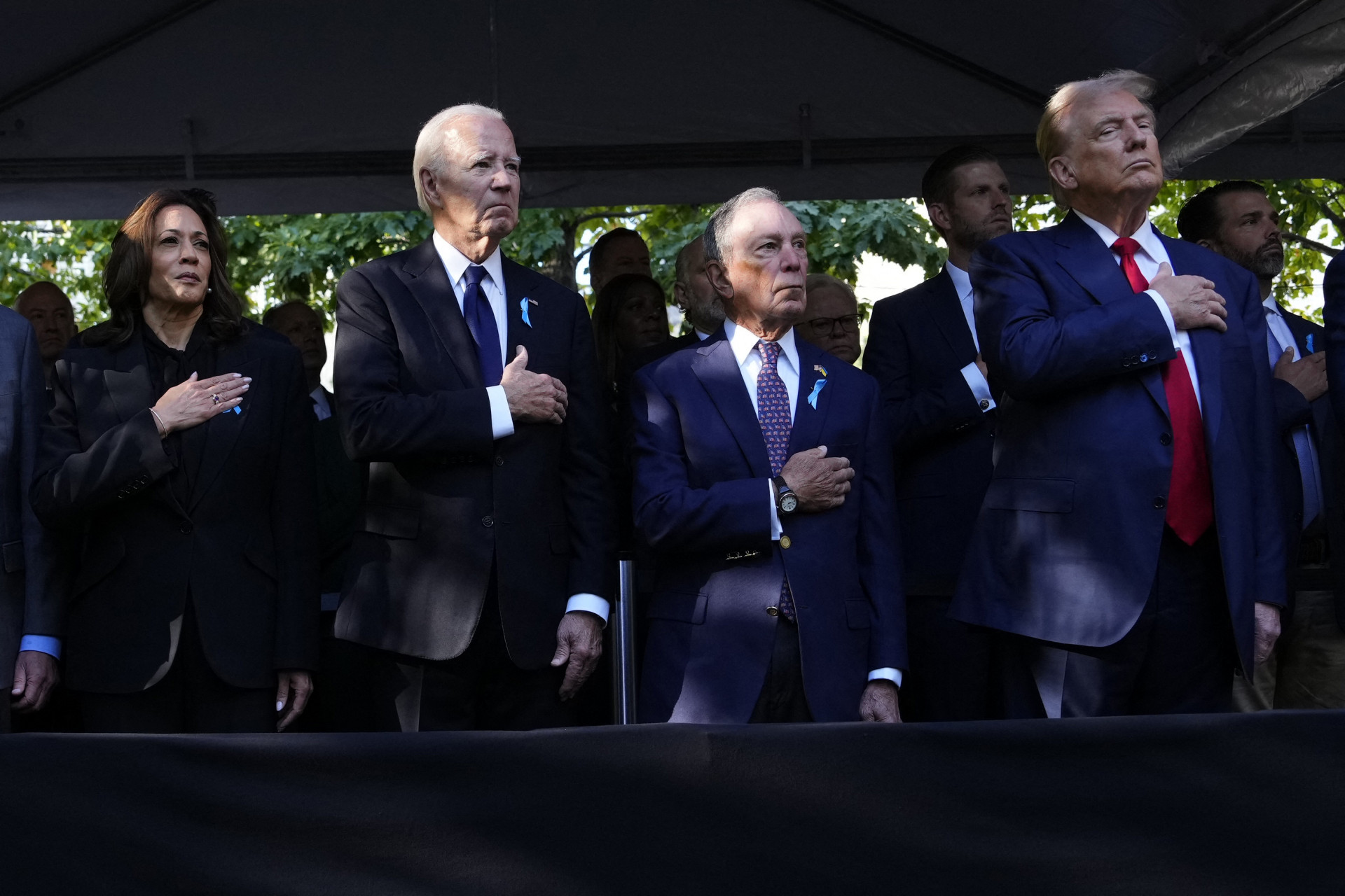 A cerimônia aconteceu no World Trade Center - Adam GRAY / AFP
