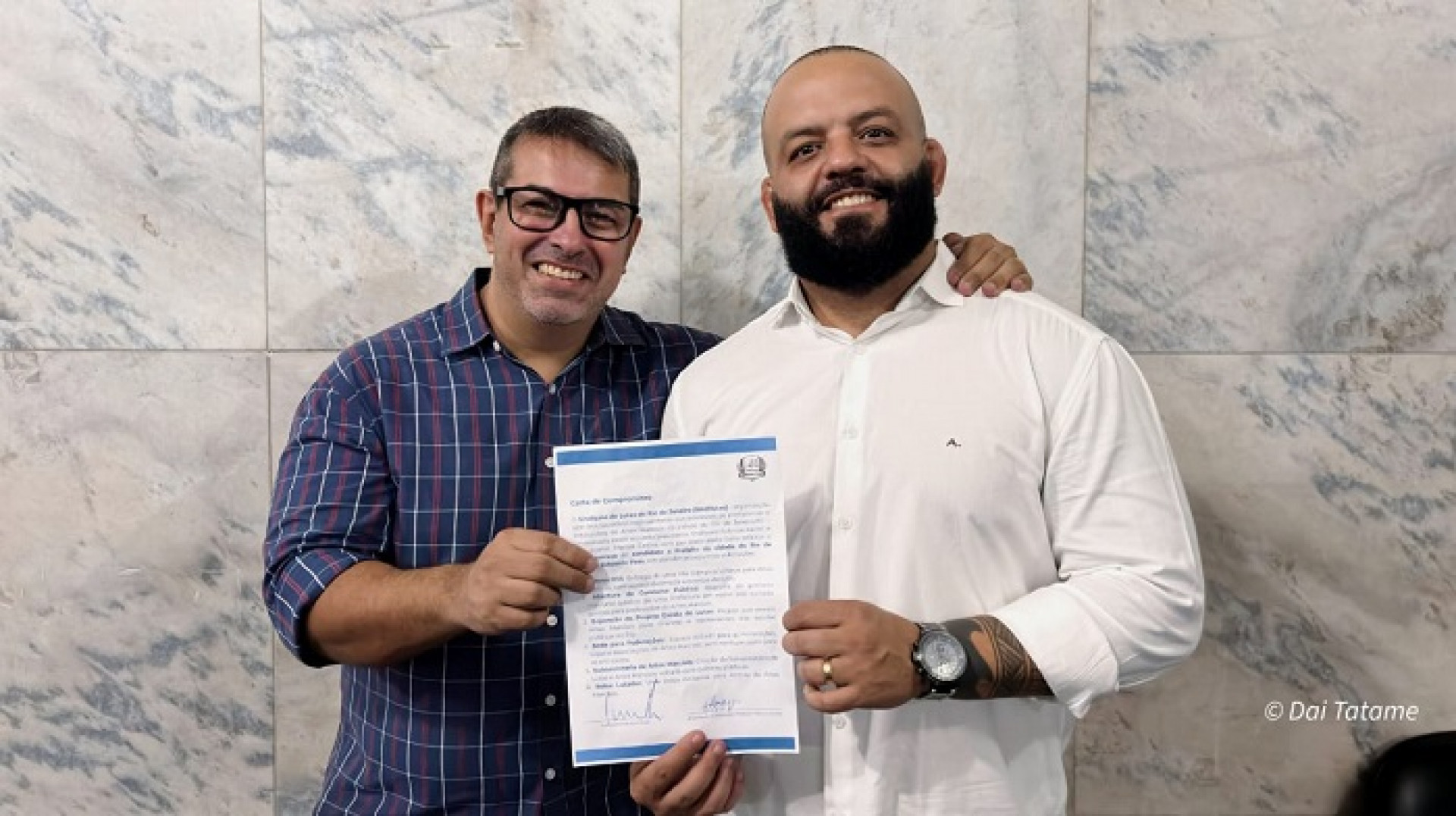 Marcos Castro e Fabrício Xavier marcaram presença no encontro no Rio de Janeiro    - (Foto: Dai Bueno)