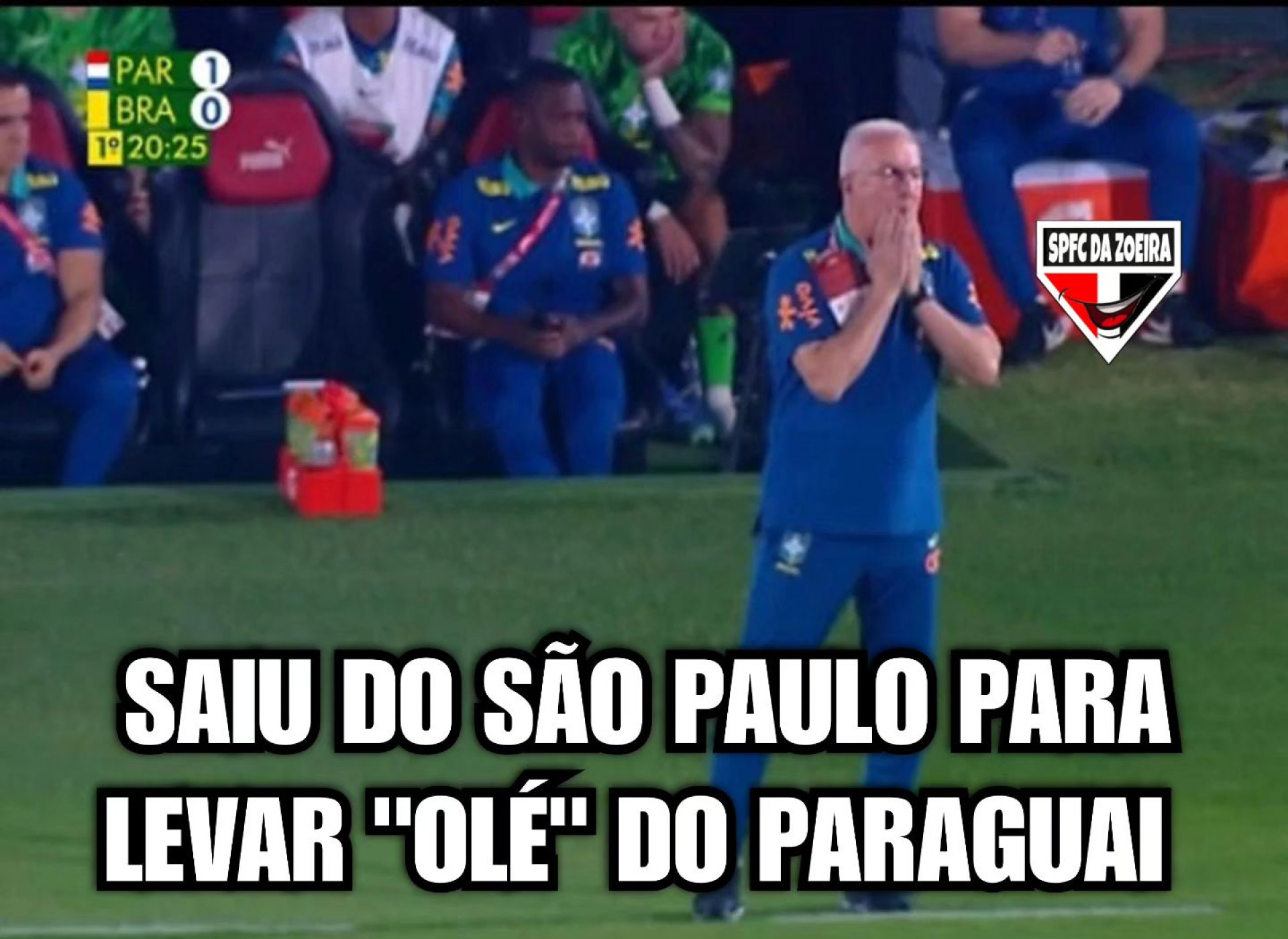 Alguns torcedores fizeram memes com mais um desempenho ruim da Seleção - Reprodução / Threads