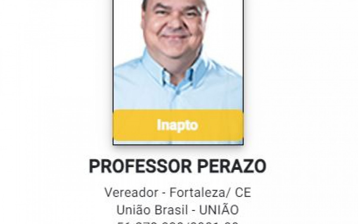 Professor Perazo (União) era candidato a vereador em Fortaleza (CE) aos 52 anos. A causa da morte teria sido infarto fulminante. Ele era doutor em direito e professor nesta área