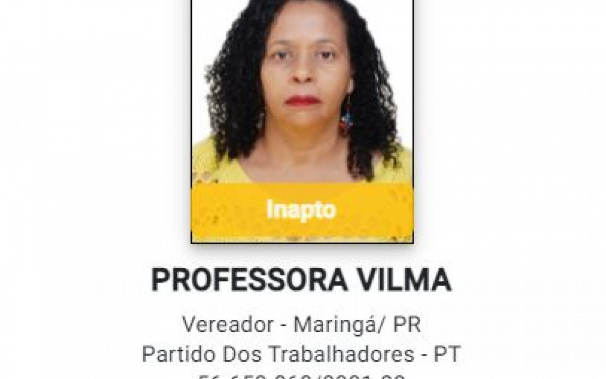 Vilma Garcia, ou Professora Vilma, como era chamada, morreu aos 56 anos no último dia 19 de agosto durante o tratamento de um câncer. Ela era candidata a vereadora em Maringá (PR)