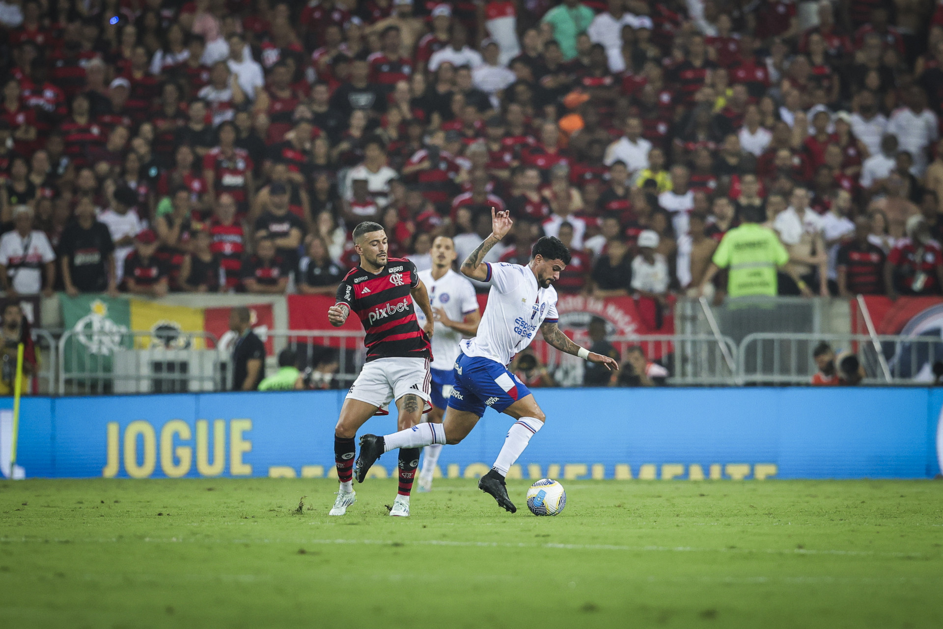 Lance do jogo entre Flamengo e Bahia - Rafael Rodrigues/EC Bahia