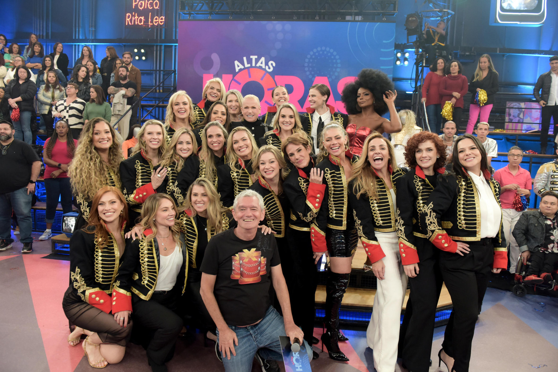 Paquitas divulgam o documentário no 'Altas Horas' - Divulgação / Tv Globo