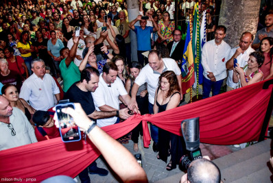 Prefeito Juninho Bernardes e deputado Áureo Ribeiro inauguram o Casario do Alferes em Paty