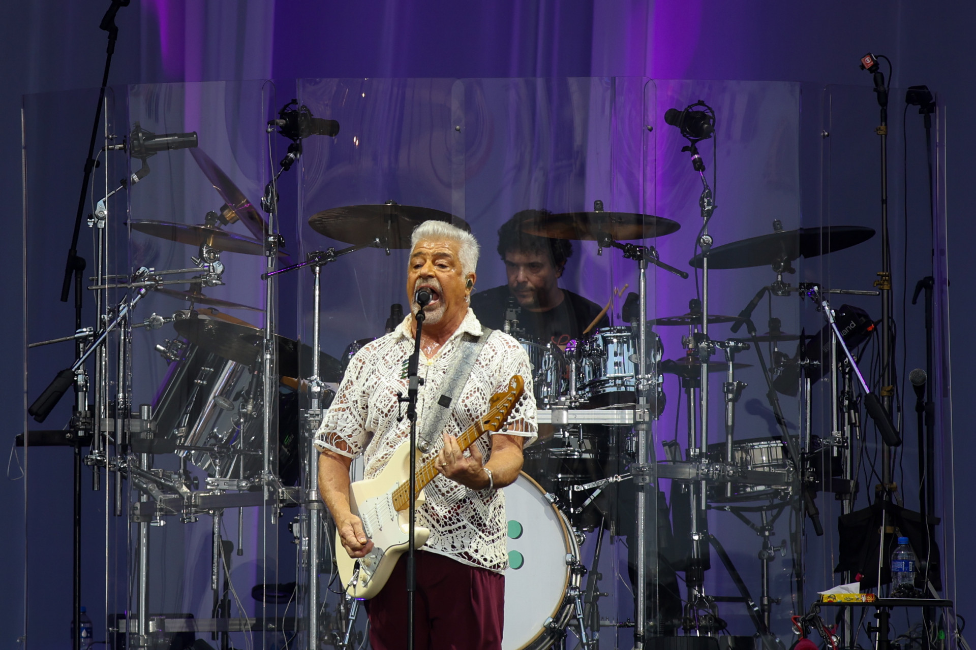 Lulu Santos entregou um show animado do in&iacute;cio ao fim no Palco Mundo - Renan Areias / Ag&ecirc;ncia O Dia