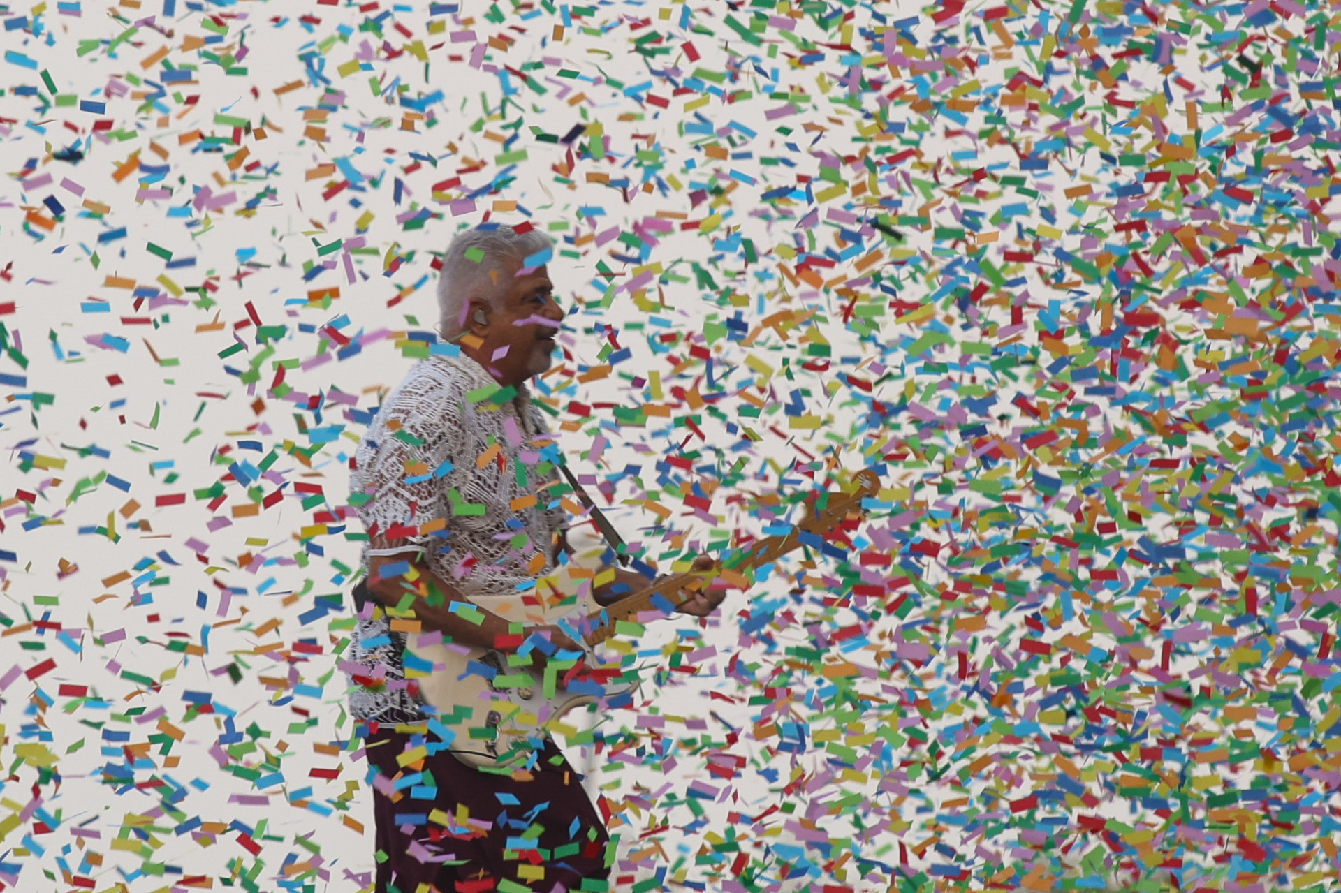 Lulu Santos entregou um show animado do in&iacute;cio ao fim no Palco Mundo - Renan Areias/Ag&ecirc;ncia O Dia