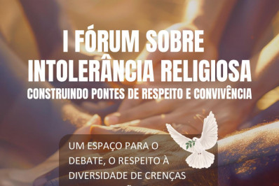 Fórum sobre intolerância religiosa será realizado em Areal