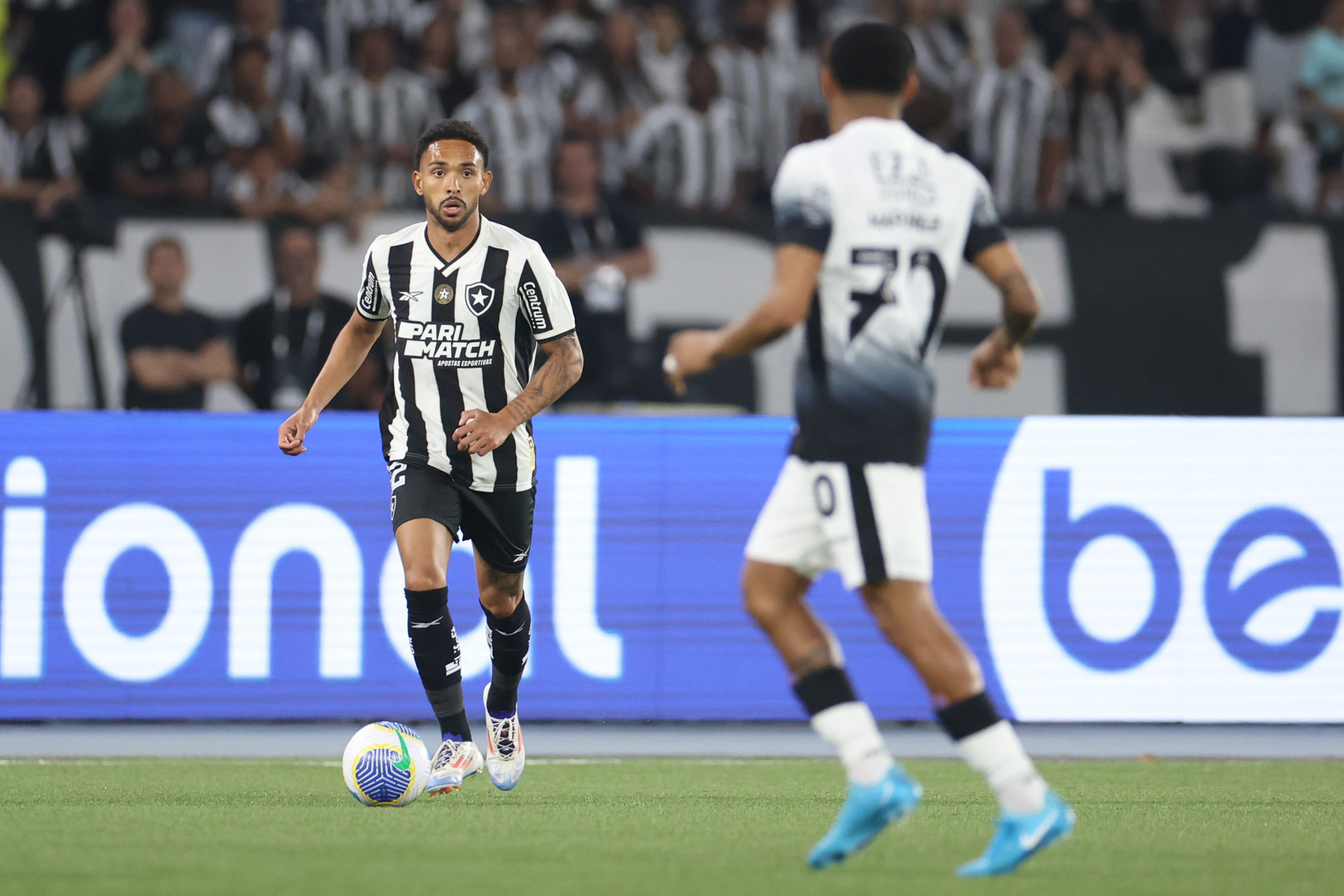 Lance do jogo entre Botafogo e Corinthians - Vitor Silva/Botafogo