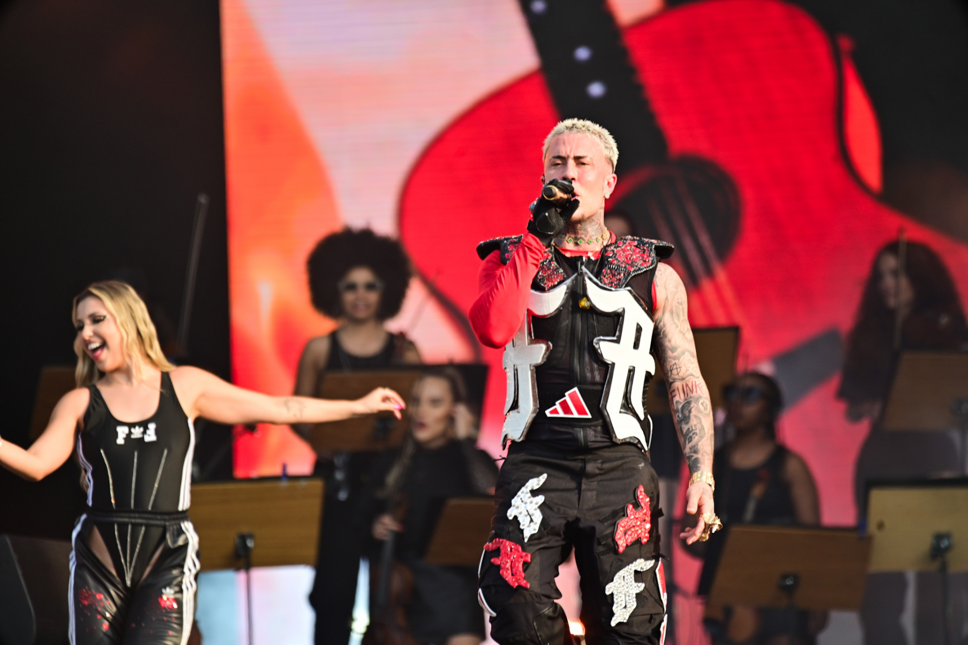 Rock in Rio começou com o funk de MC Daniel, Rebecca, MC Soffia e Funk Orquestra - Leo Franco / AgNews
