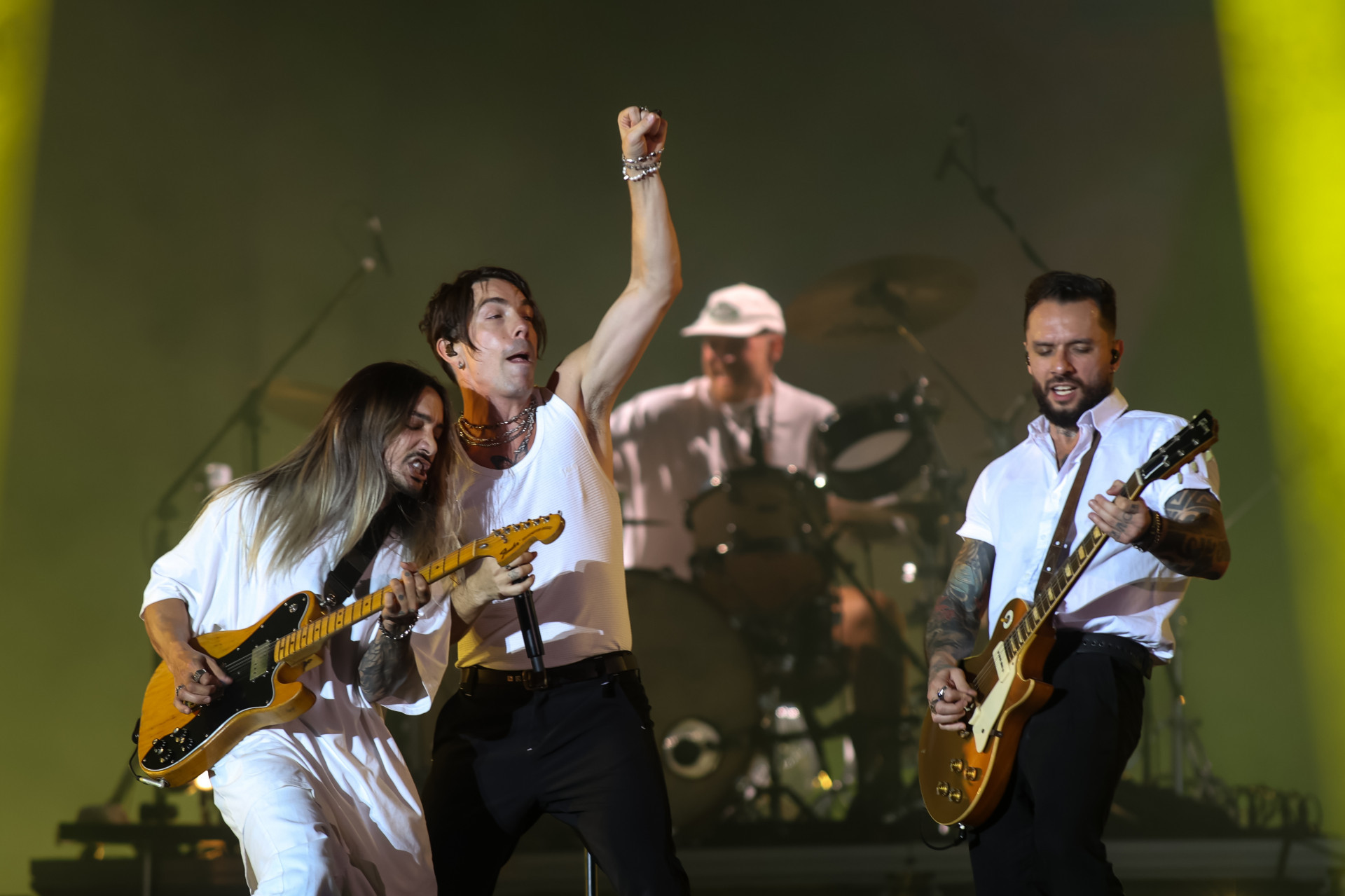 NX Zero transportou o p&uacute;blico do Rock in Rio para os anos 2000 - Renan Areias / Ag&ecirc;ncia O Dia