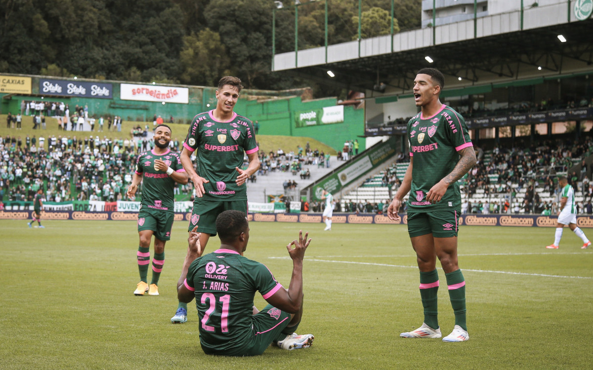 Jhon Arias abriu o placar em Juventude x Fluminense 