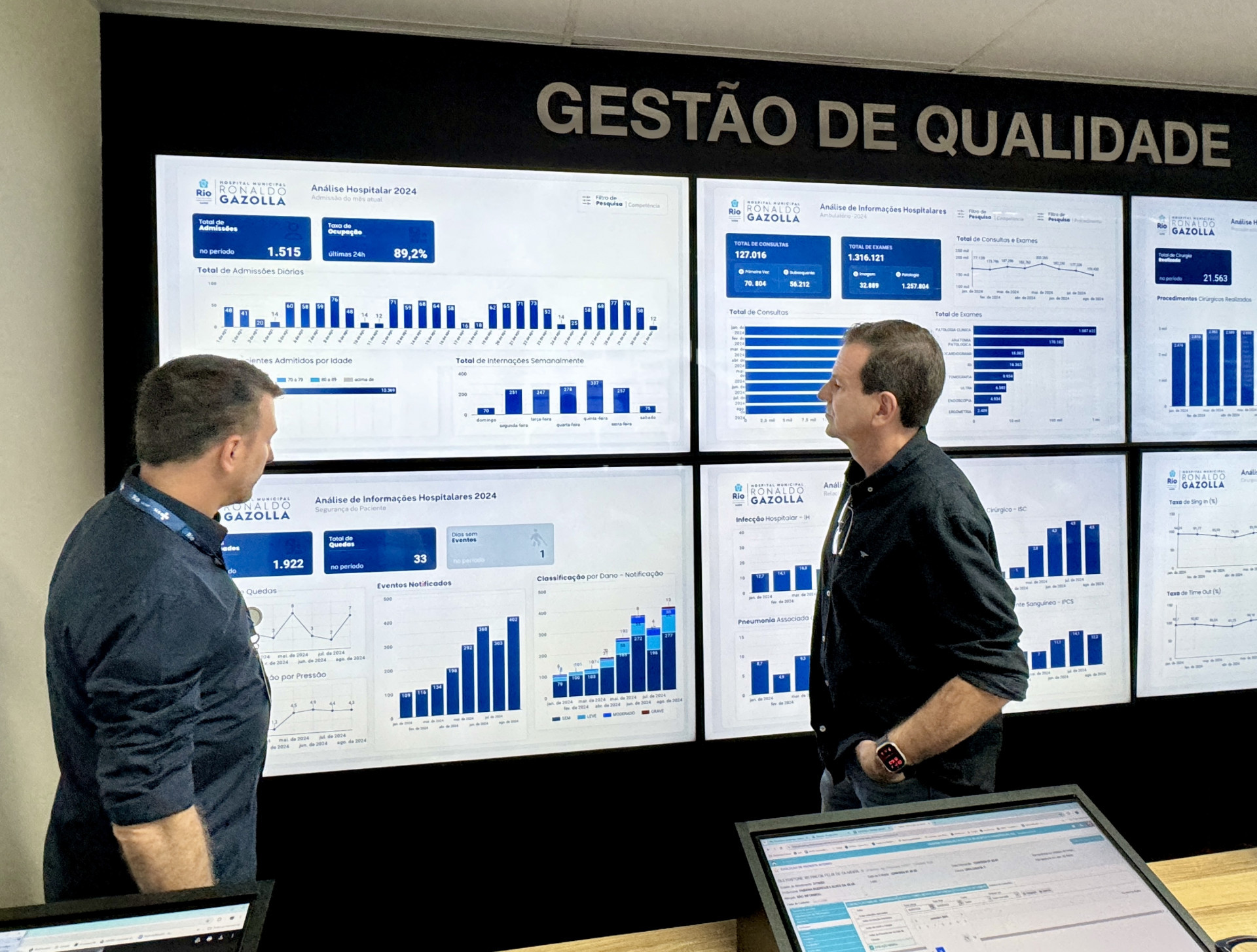 Eduardo Paes visita Super Centro Carioca de Cirurgia, no Hospital Municipal Ronaldo Gazolla, em Acari - Divulgação