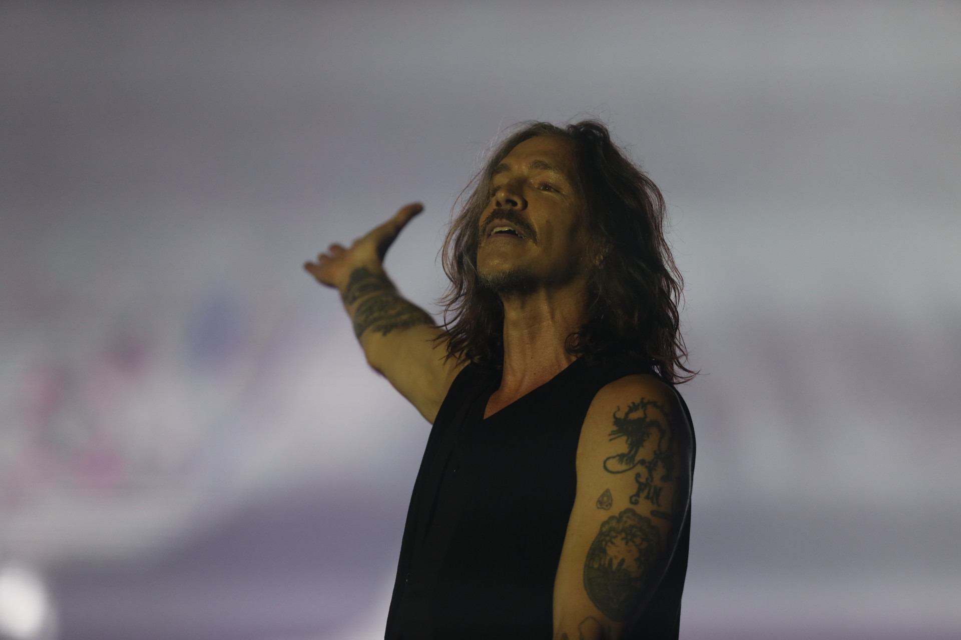 Banda Incubus no palco Sunset, neste domingo (15) - Pedro Teixeira/Agência O Dia