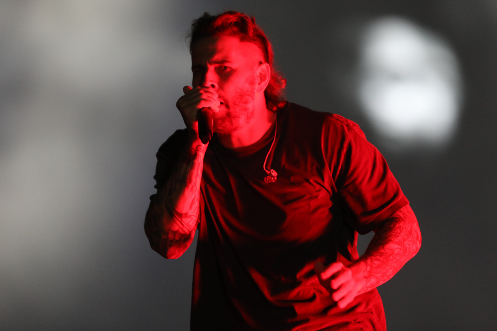 Show da Banda Avenged Sevenfold no Palco Mundo, encerrando a noite do primeiro domingo de festival - Pedro Teixeira/Agência O Dia