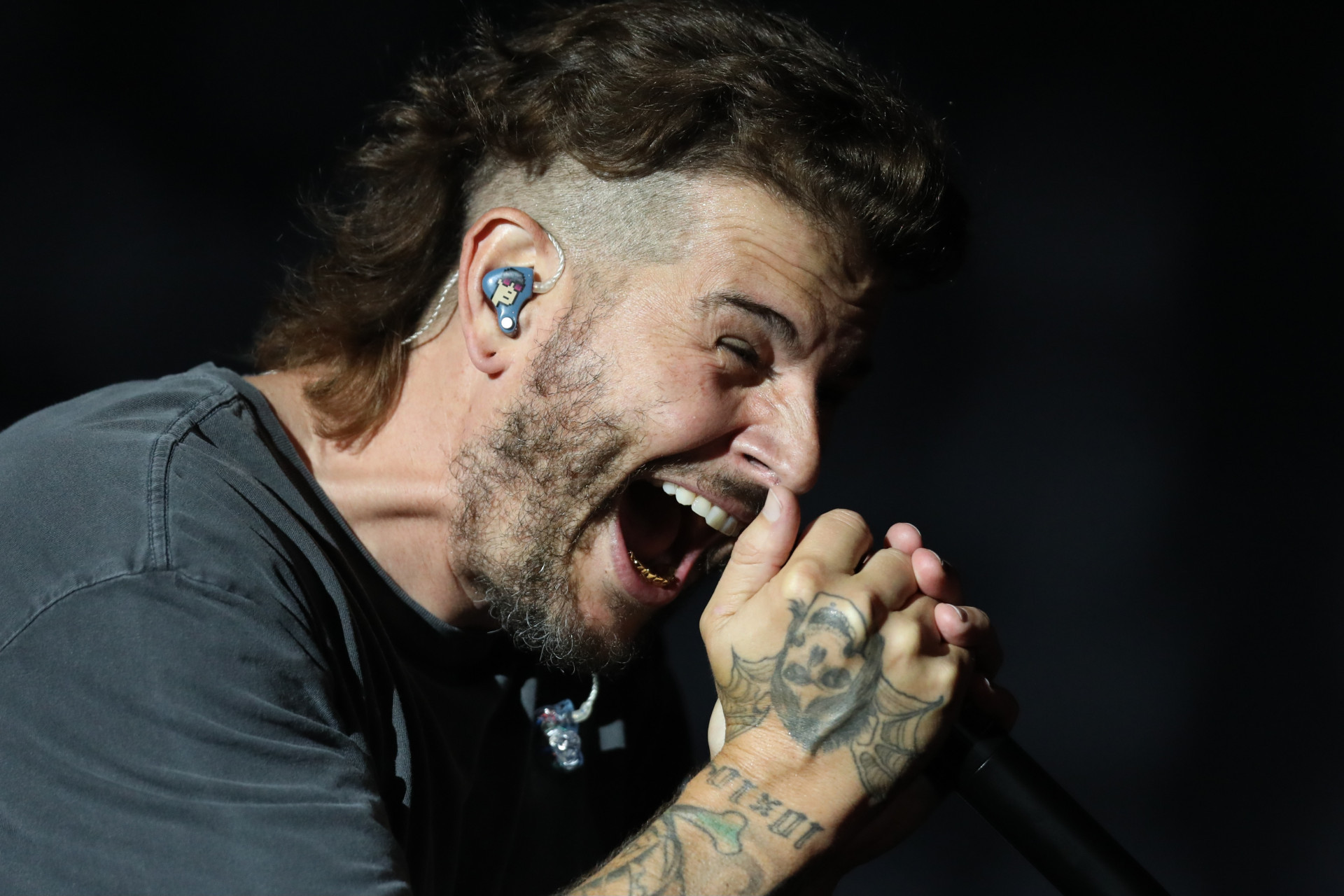 Show da Banda Avenged Sevenfold no Palco Mundo, encerrando a noite do primeiro domingo de festival - Pedro Teixeira/Agência O Dia