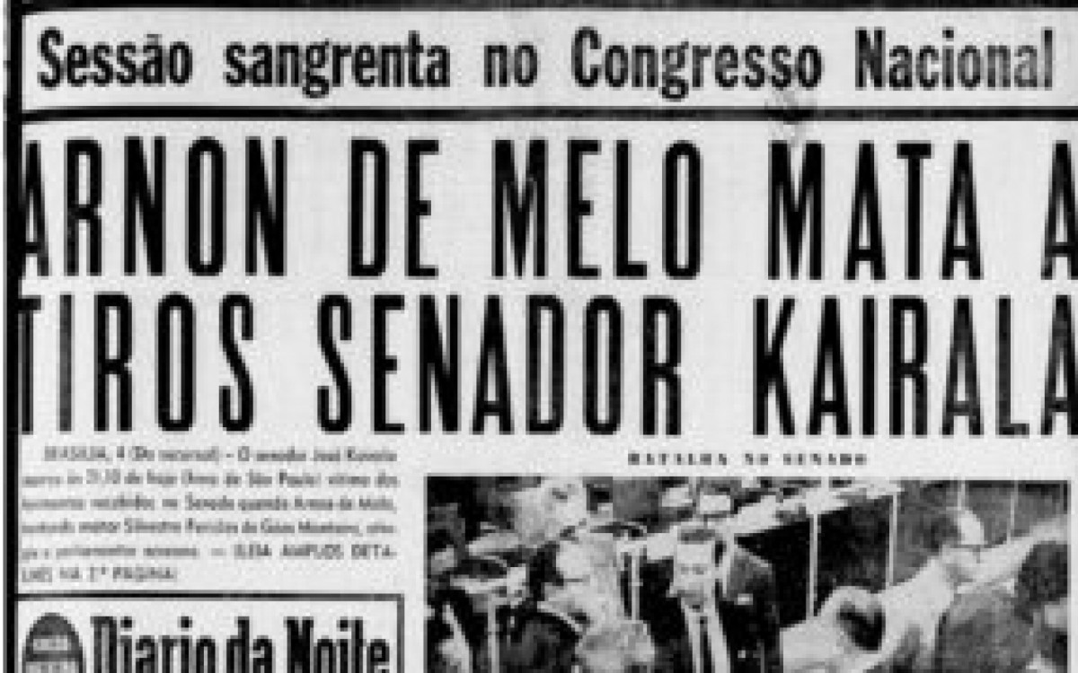 Em 1963, durante uma sessão no Palácio Monroe, no centro do Rio, o senador Arnon de Melo (PDC), pai do ex-presidente Fernando Collor de Mello, sacou uma arma e atirou no alagoano Silvestre Péricles de Góis Monteiro (PST), que também estava armado. Mas um dos disparos efetuados por Arnon acertou em cheio o senador acreano José Kairala (PSD), que morreu na hora. Arnon de Melo foi preso, mas conseguiu a liberdade em seguida alegando legítima defesa