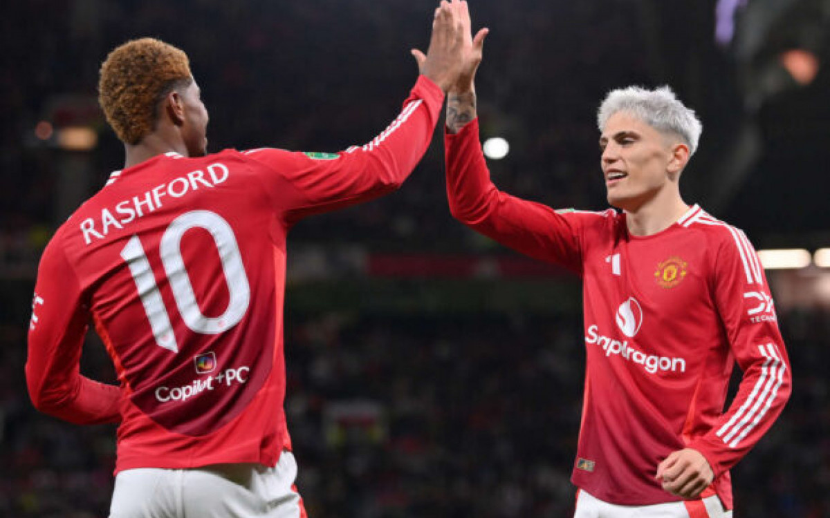 Manchester United faz 7 a 0 e avança na Copa da Liga. Teve gol de Antony