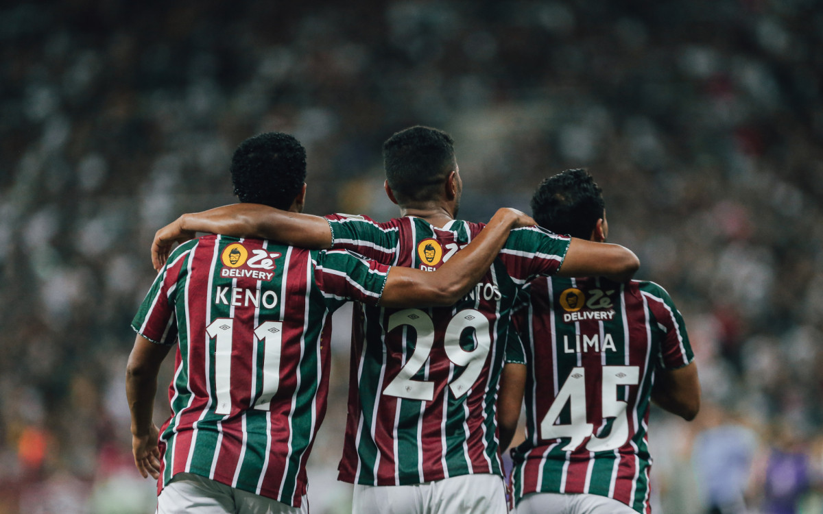 Jogadores do Fluminense comemoraram vitória importante contra Atlético-MG pela Libertadores