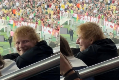 Ed Sheeran vai ao Maracanã assistir jogo: 'Incrível'