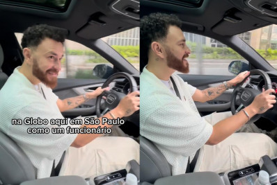 Fred Bruno mostra perrengue no primeiro dia trabalhando na Globo