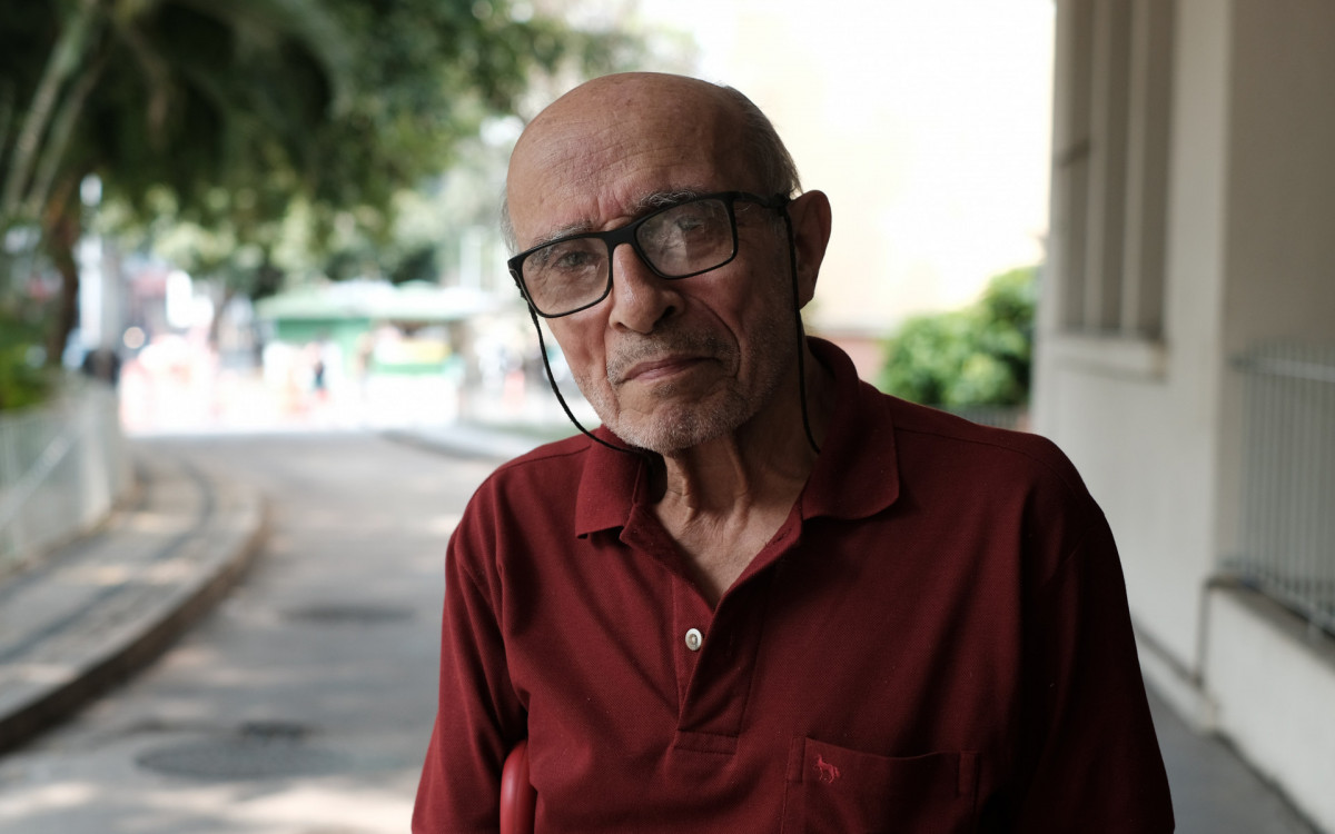 Jos&eacute; Roberto, 75, de Niter&oacute;i, defende participa&ccedil;&atilde;o dos idosos - Pedro Teixeira/Ag&ecirc;ncia O Dia