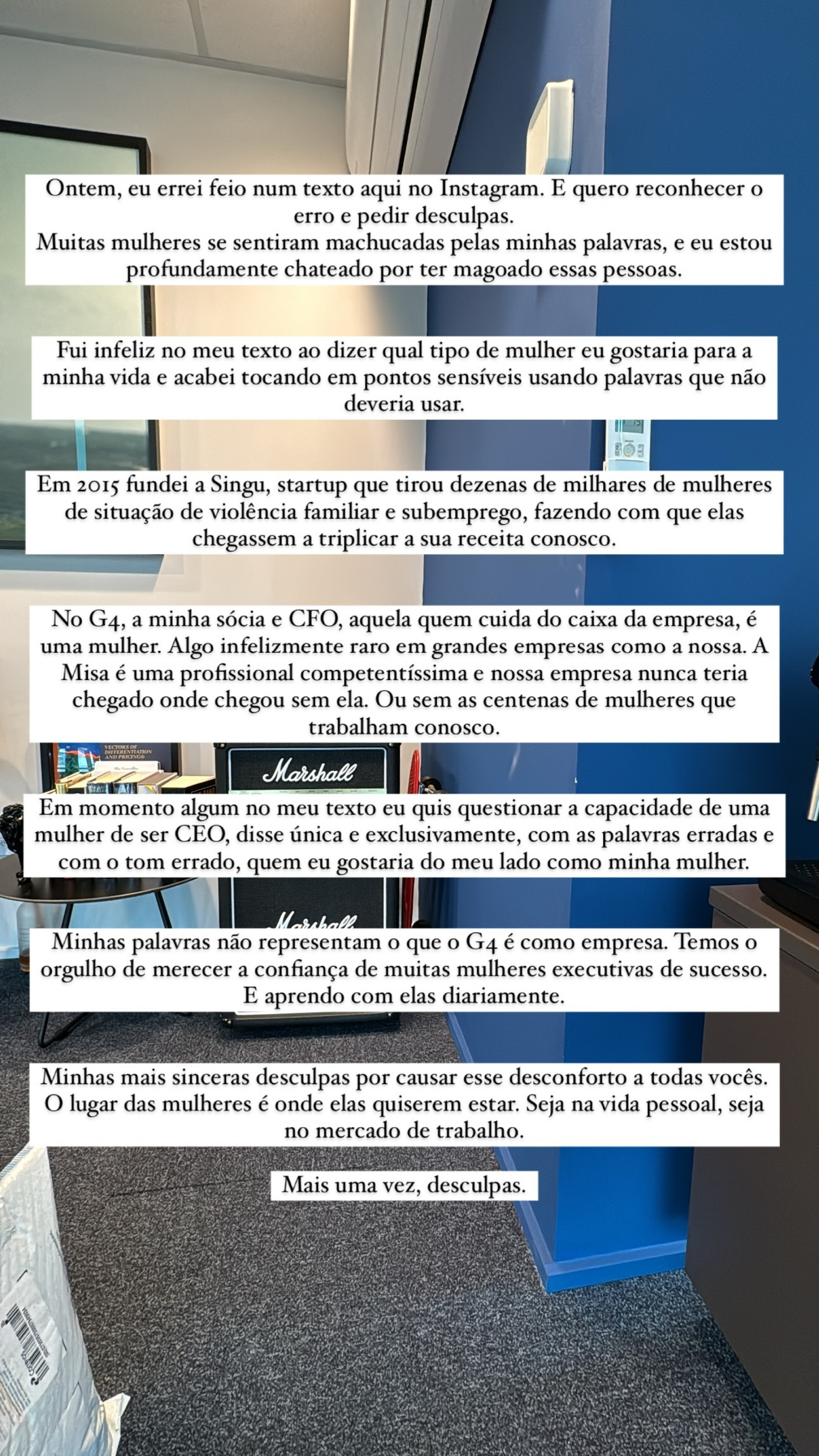 Tallis Gomes tem fala problemática ao se referir a mulheres em cargos altos - Reprodução / Instagram 