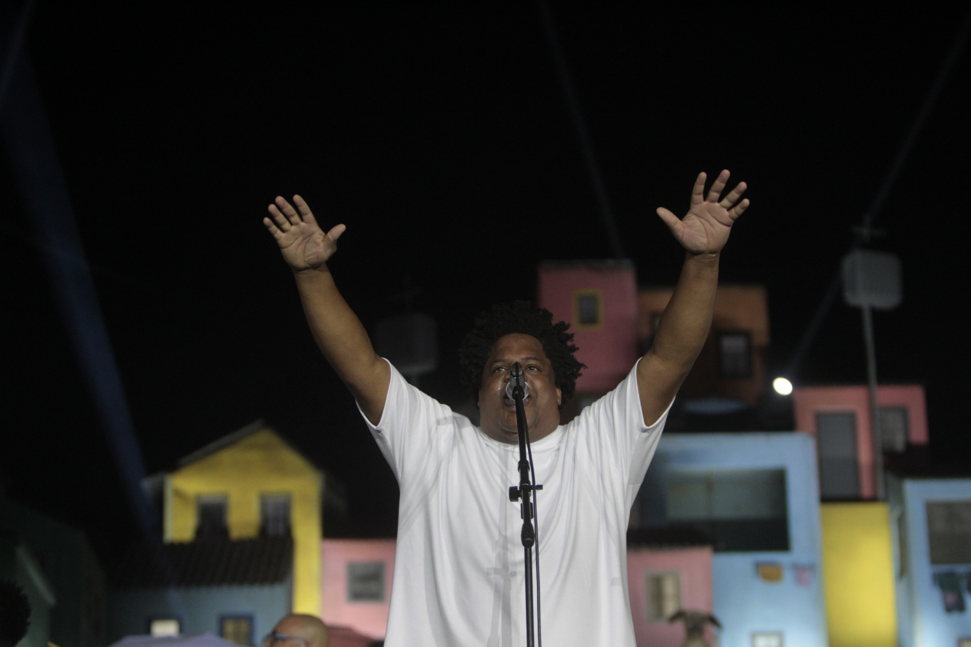 Fundo de Quintal tocou diversos sucessos no Palco Favela nesta quinta-feira (18) - Reginaldo Pimenta/Agência O Dia