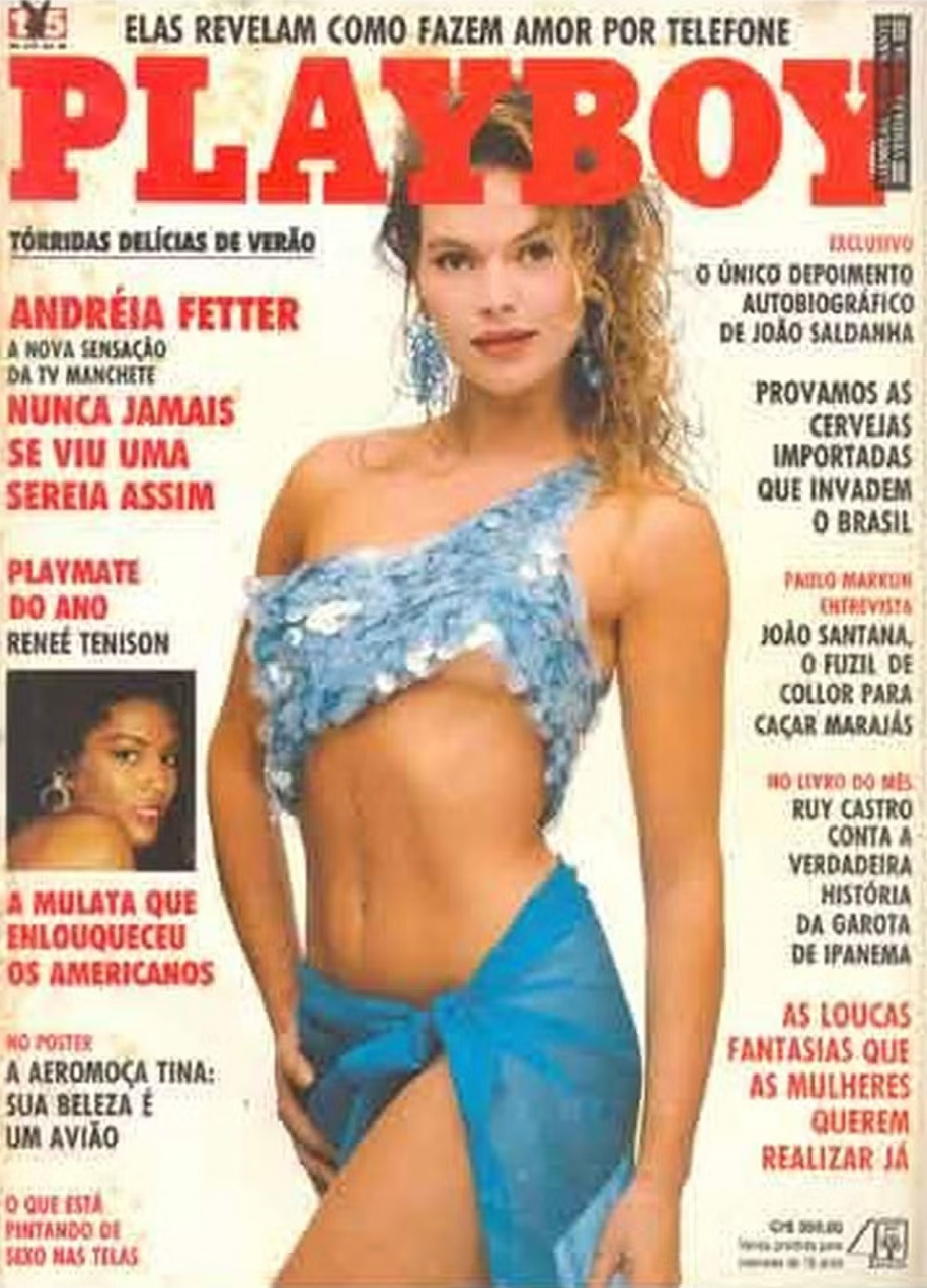 Andreia Fetter foi capa da revista 'Playboy' em 1990 - Reprodu&ccedil;&atilde;o / Internet