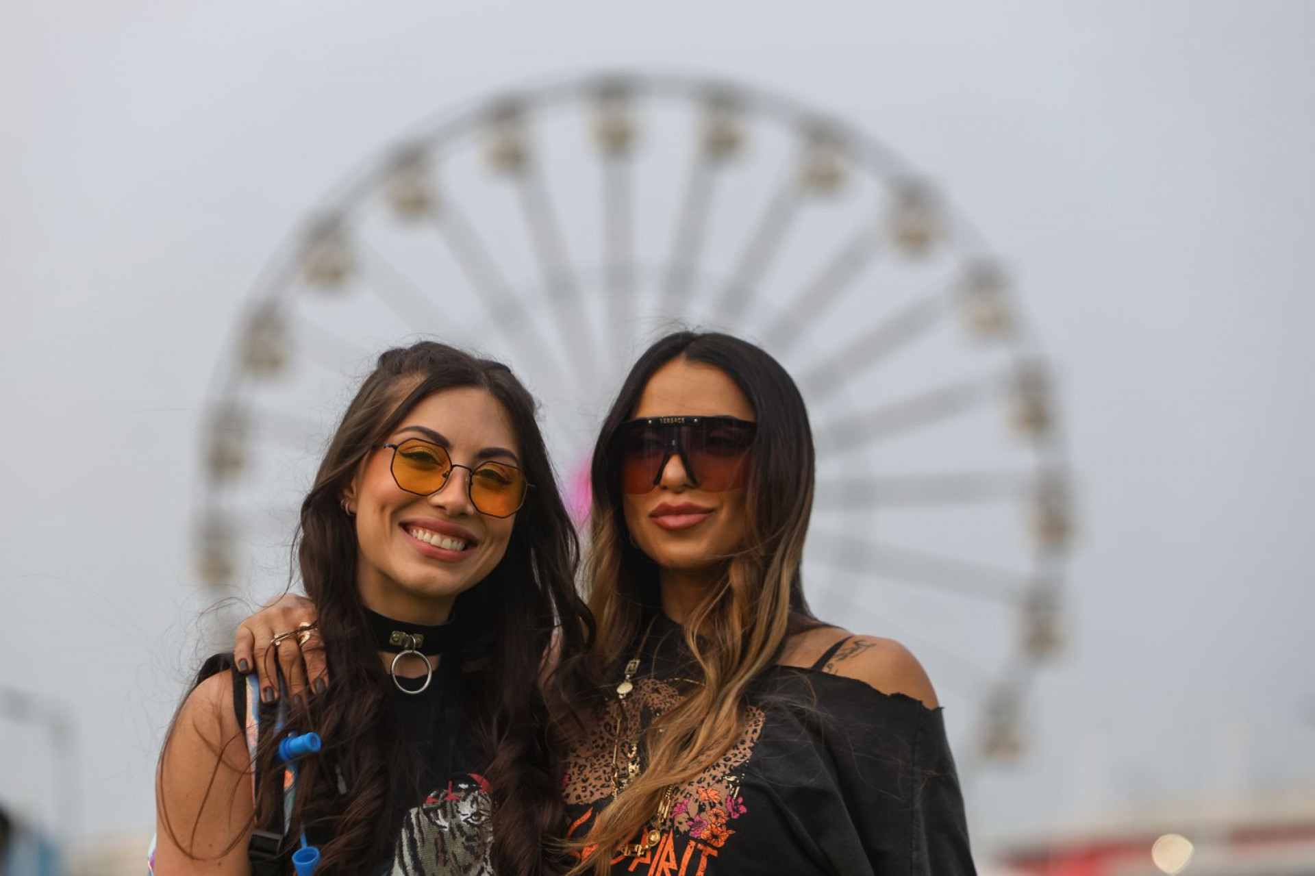 O casal Loise Lousada e Cristiane Pereira montou seu line-up dos sonhos - Renan Areias / Agência O Dia