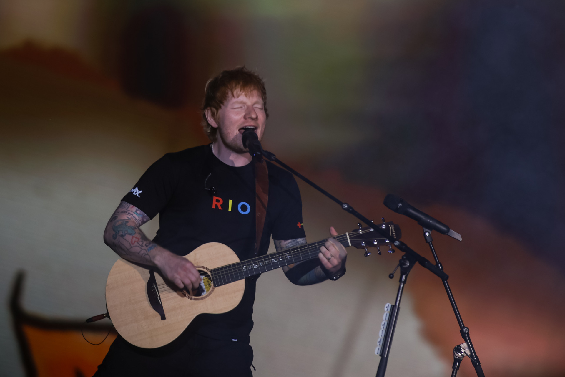 Ed Sheeran se apresenta no Palco Mundo do Rock in Rio - Renan Areias/Agência O Dia