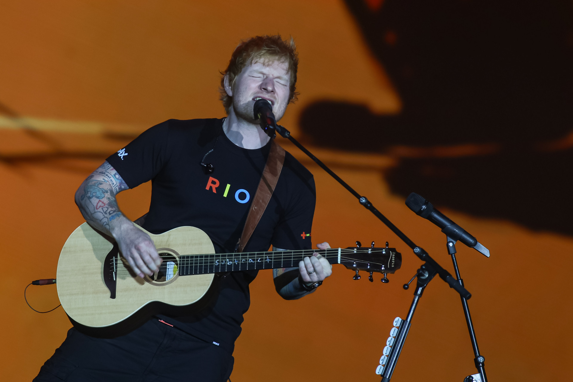 Ed Sheeran se apresenta no Palco Mundo do Rock in Rio - Renan Areias/Agência O Dia
