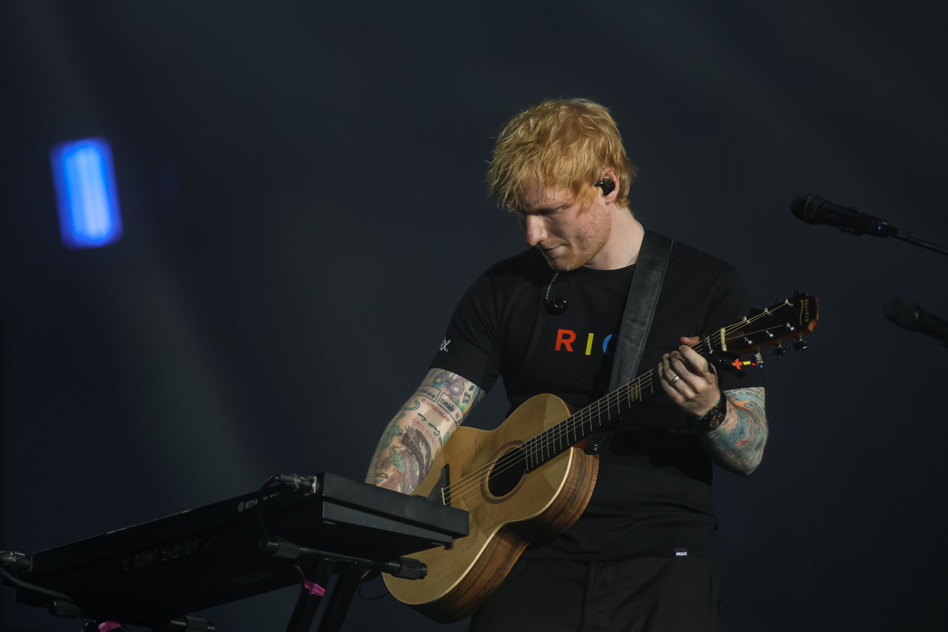 Ed Sheeran se apresenta no Palco Mundo do Rock in Rio - Renan Areias/Agência O Dia