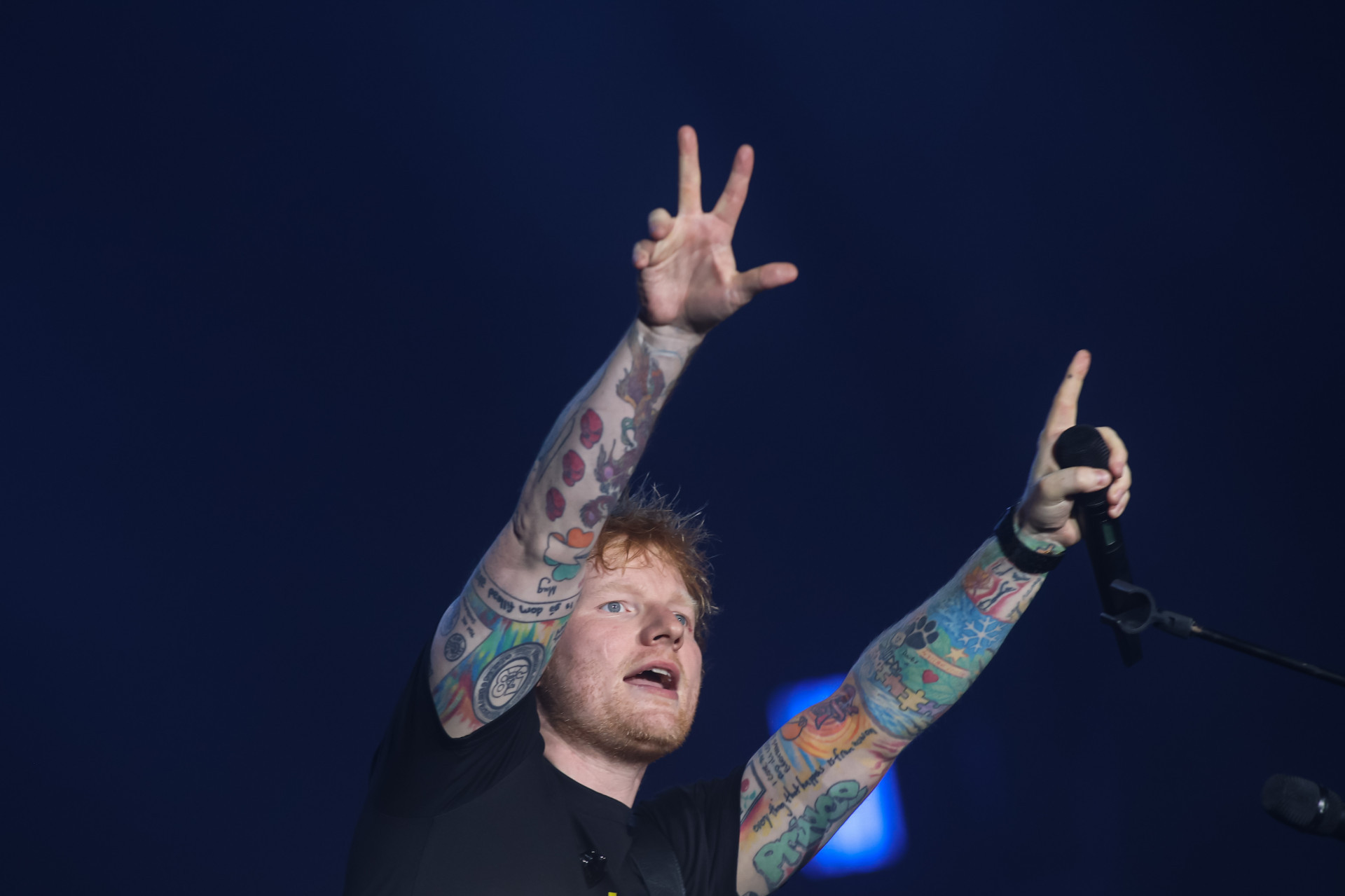 Ed Sheeran se apresenta no Palco Mundo do Rock in Rio - Renan Areias/Agência O Dia